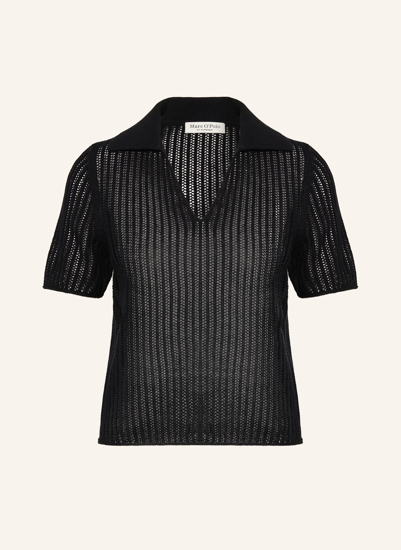 Marc O'Polo Polo en maille: NOIR