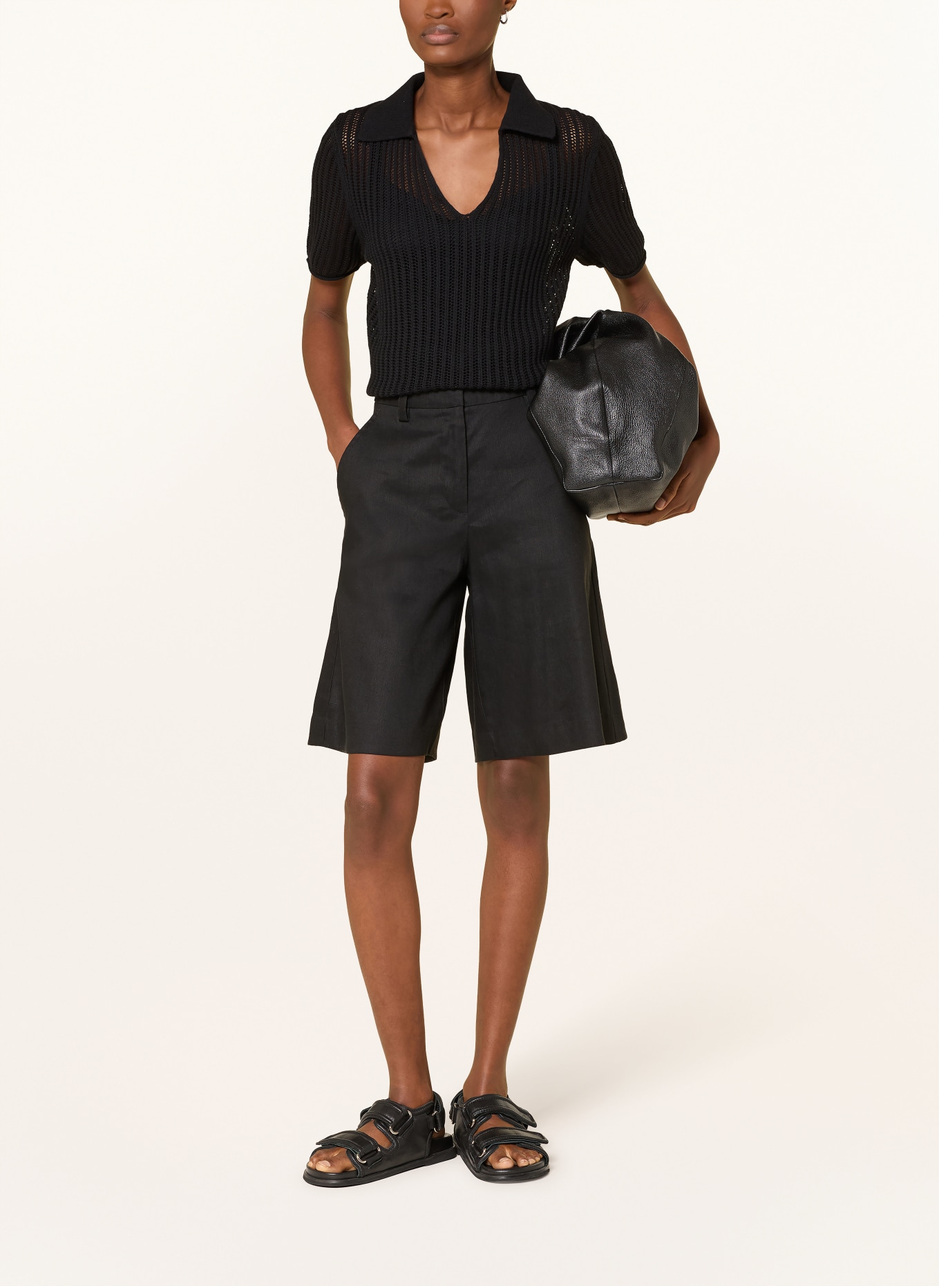 Marc O'Polo Polo en maille: NOIR