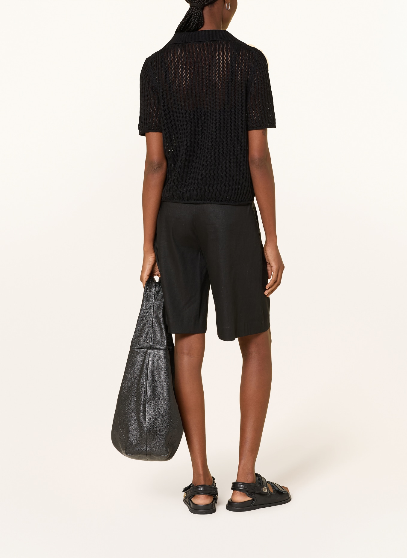 Marc O'Polo Polo en maille: NOIR