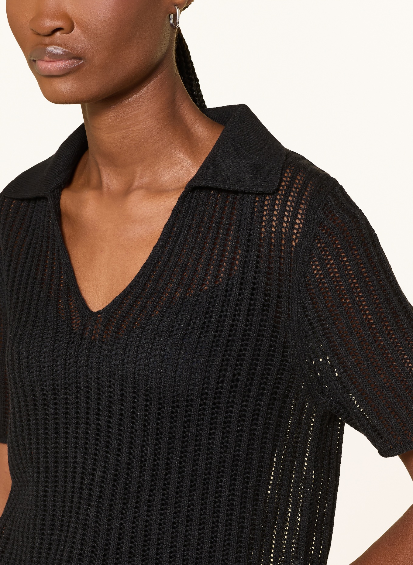 Marc O'Polo Polo en maille: NOIR