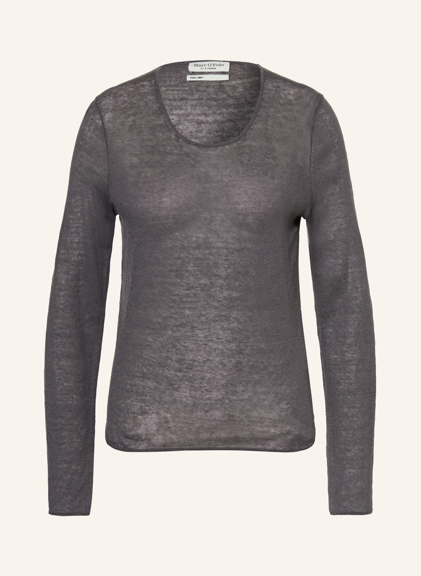 Marc O'Polo Leinenpullover: DUNKELGRAU