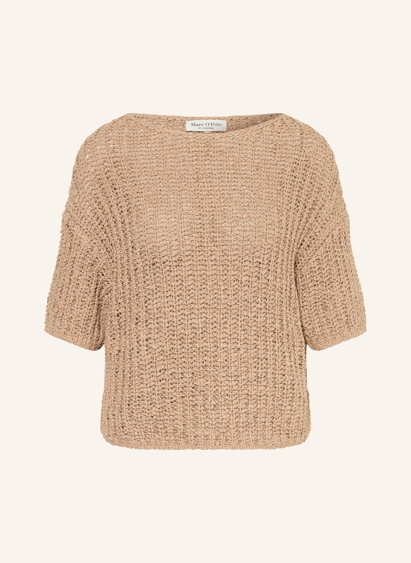 Marc O'Polo pletené tričko: SVĚTLE HNĚDÁ