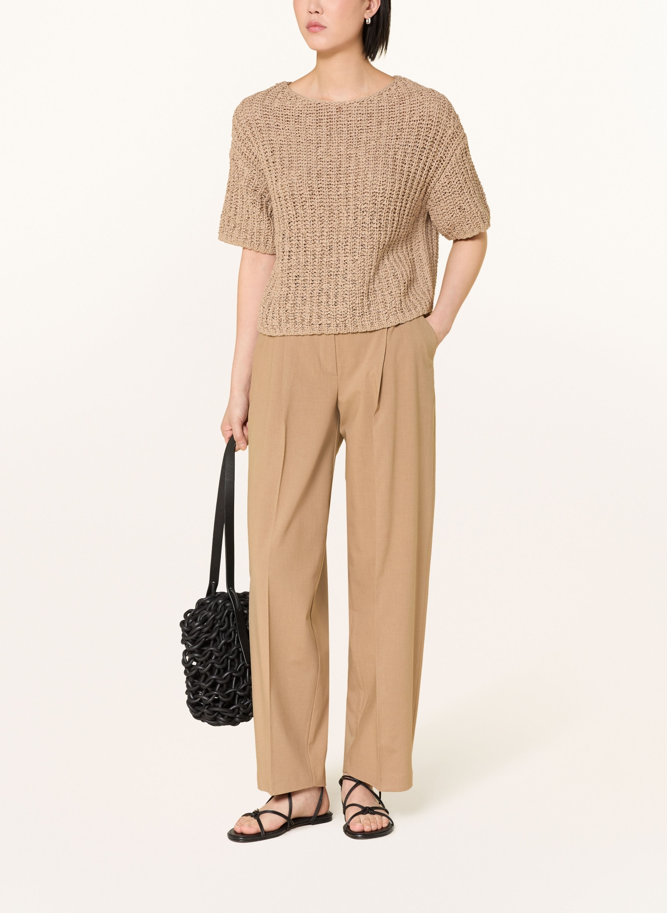 Marc O'Polo pletené tričko: SVĚTLE HNĚDÁ