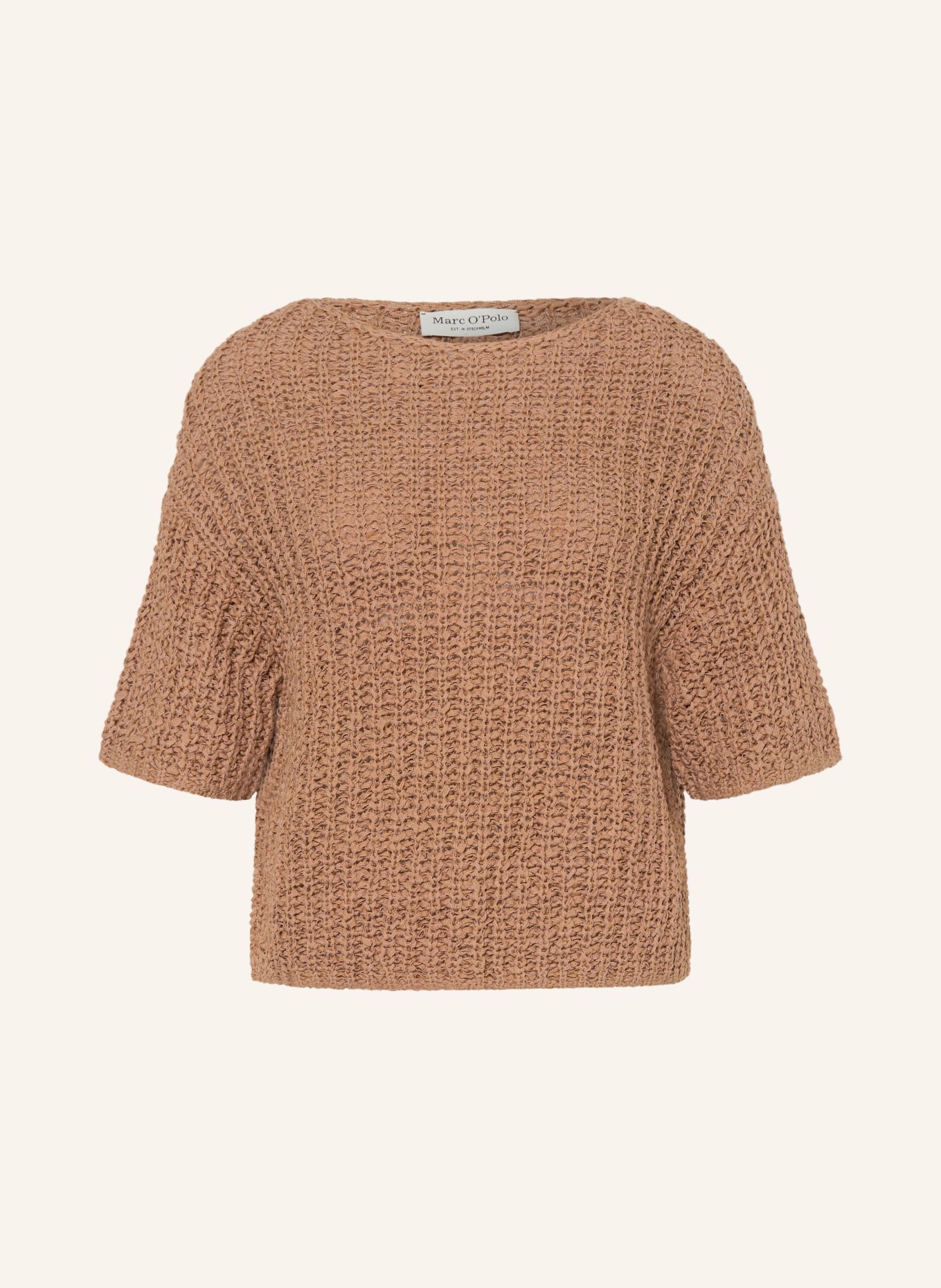 Marc O'Polo pletené tričko: SVĚTLE HNĚDÁ