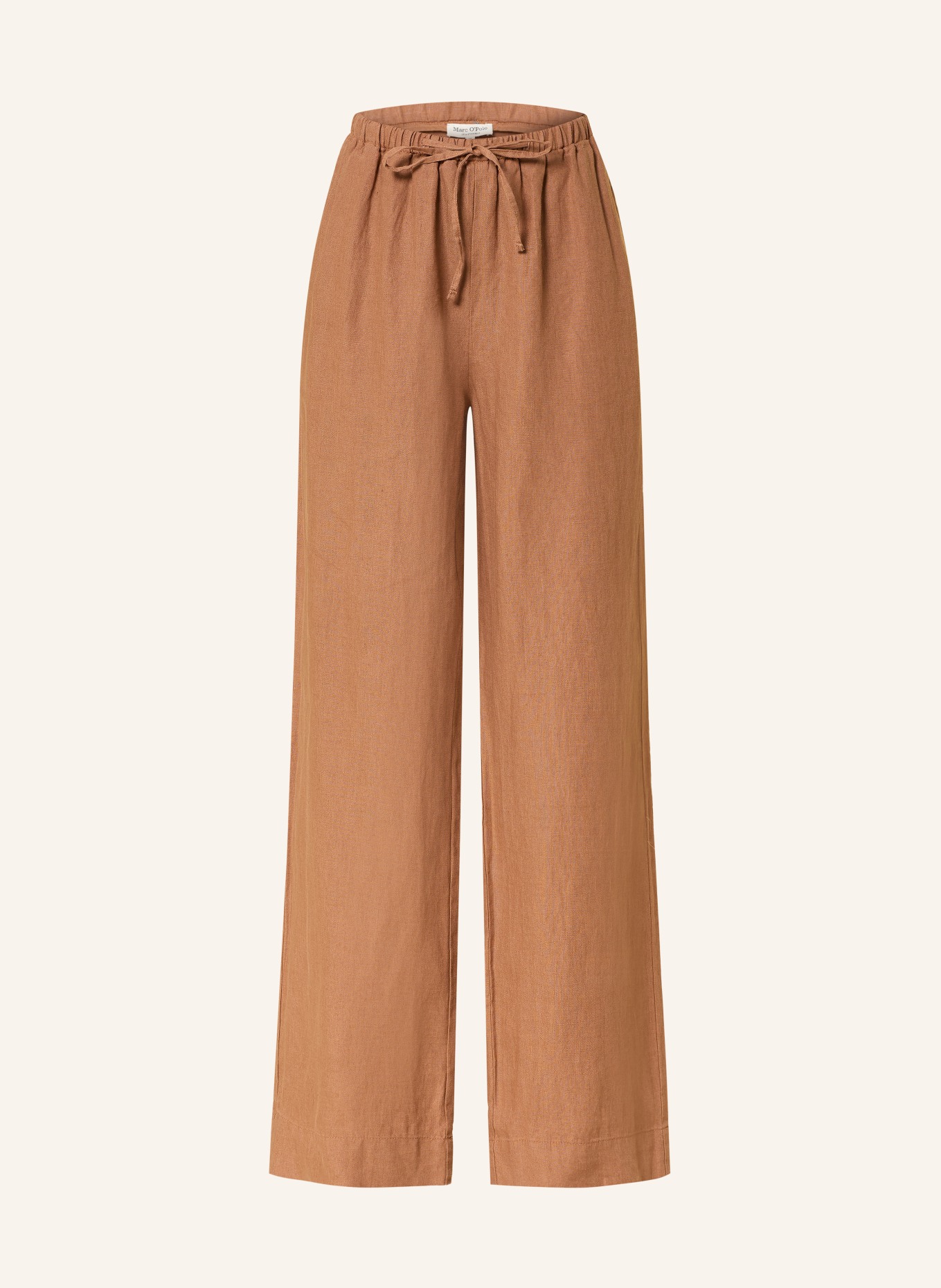 Marc O'Polo Linen wide-leg pants: BROWN