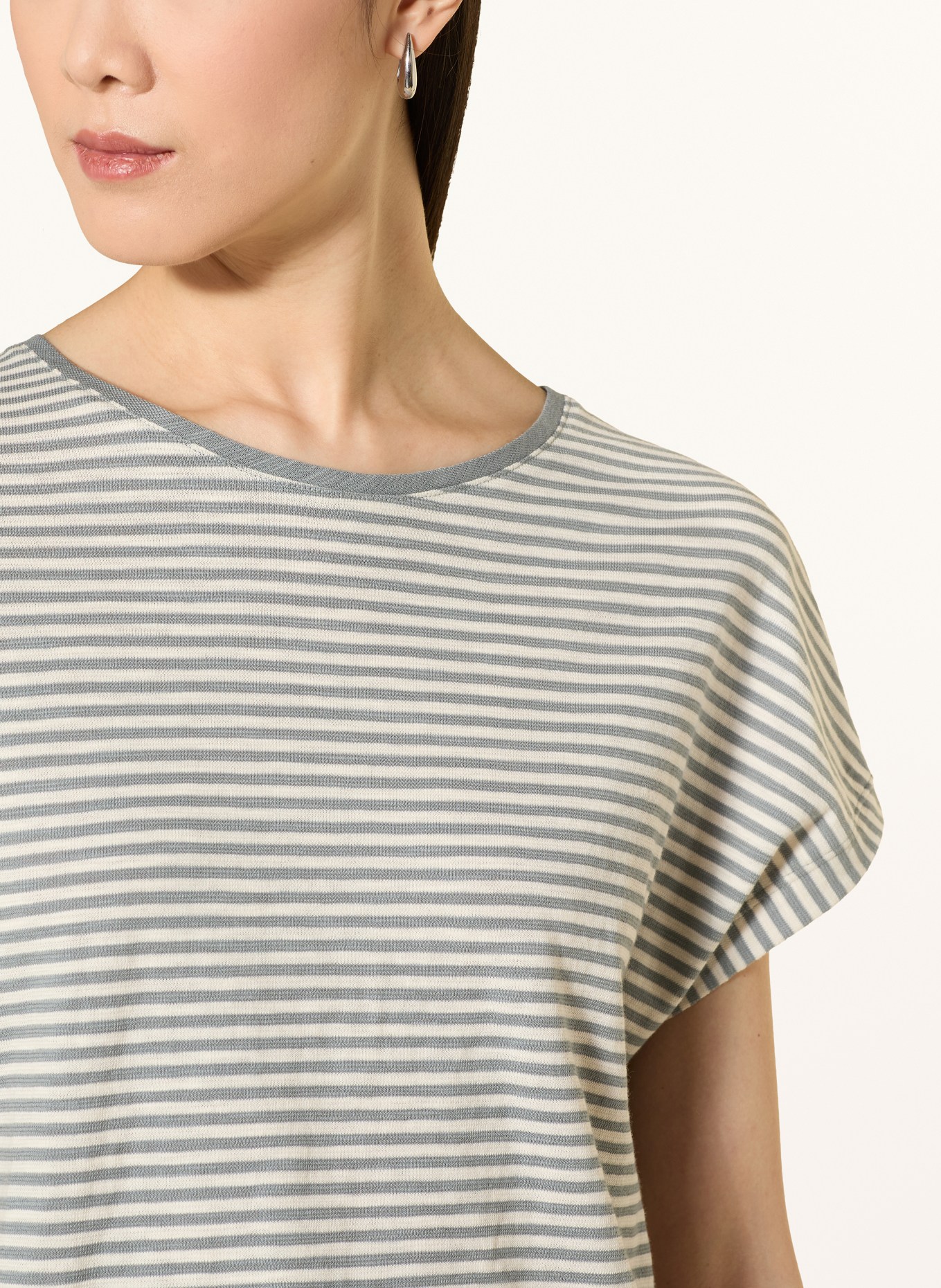 Marc O'Polo T-Shirt: CREME / GRAU