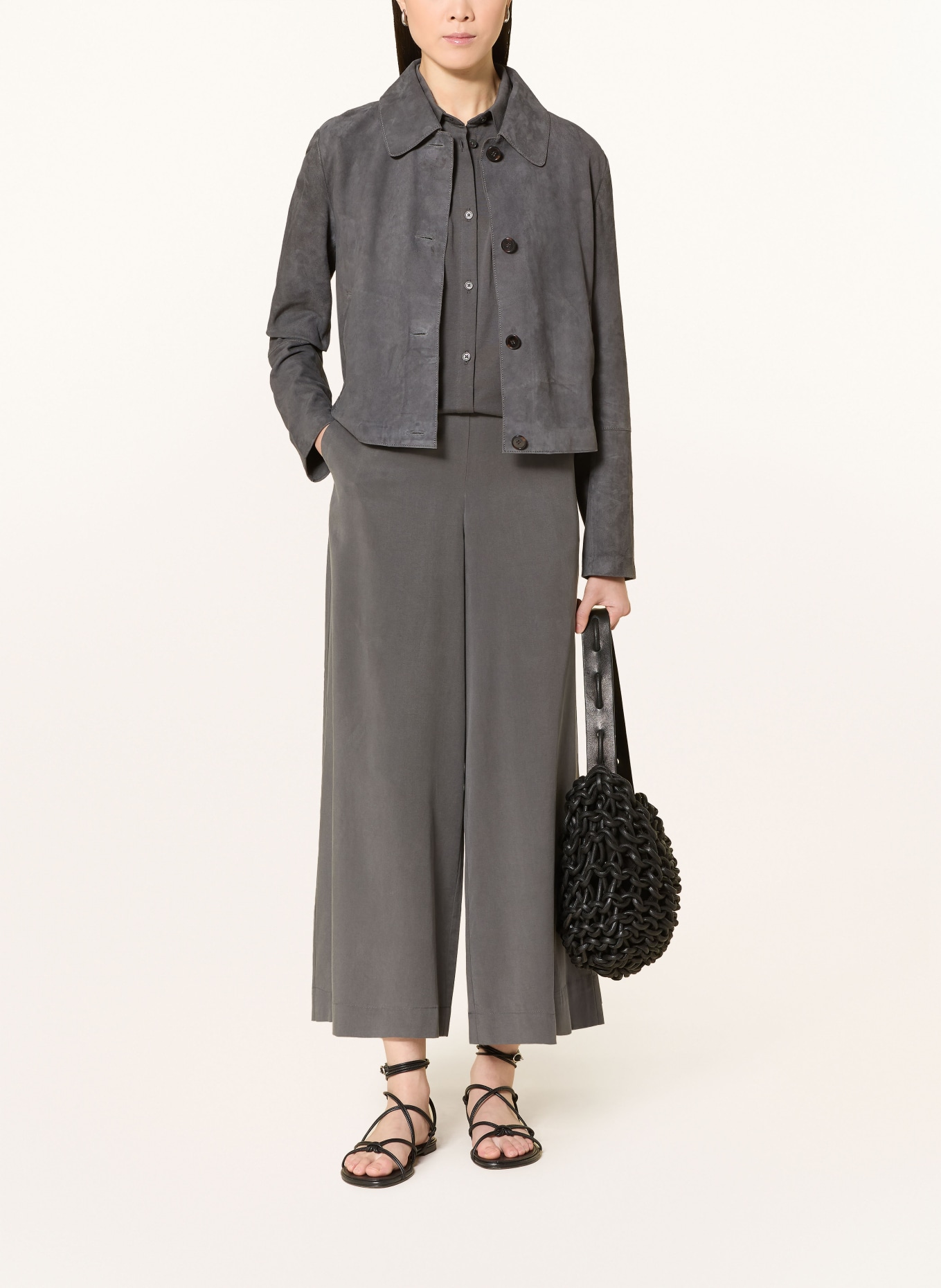 Marc O'Polo Culotte: DONKERGRIJS