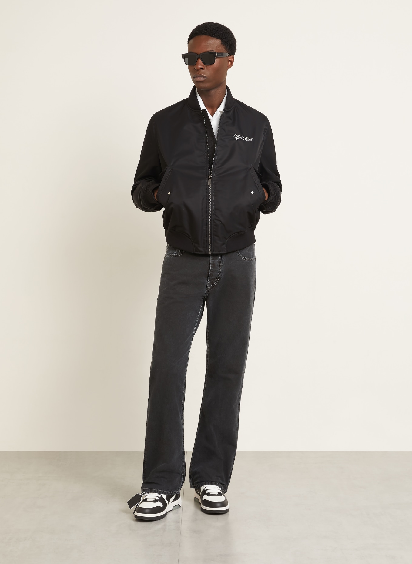 Off-White blouson: BLACK / WHITE