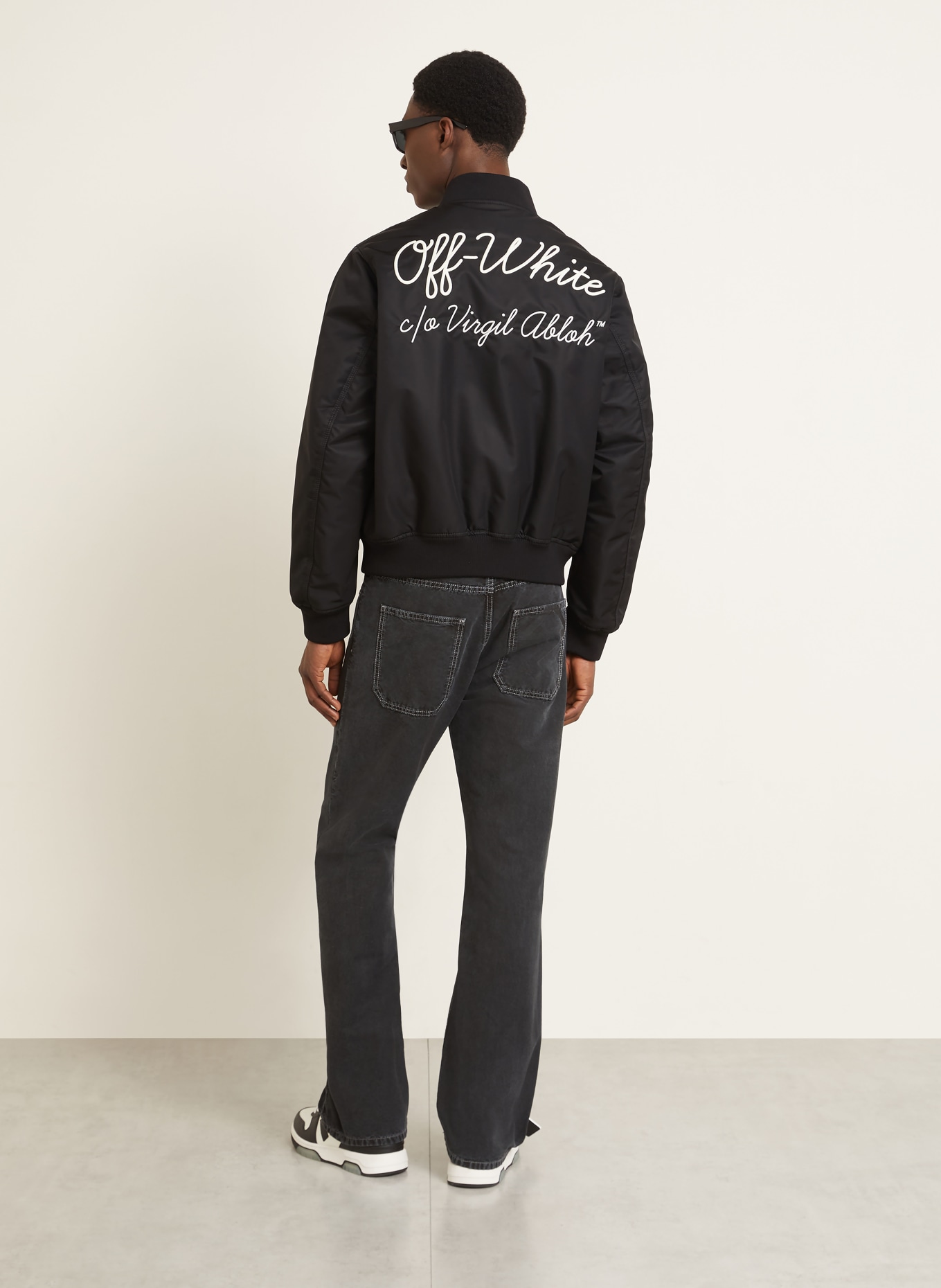 Off-White blouson: BLACK / WHITE