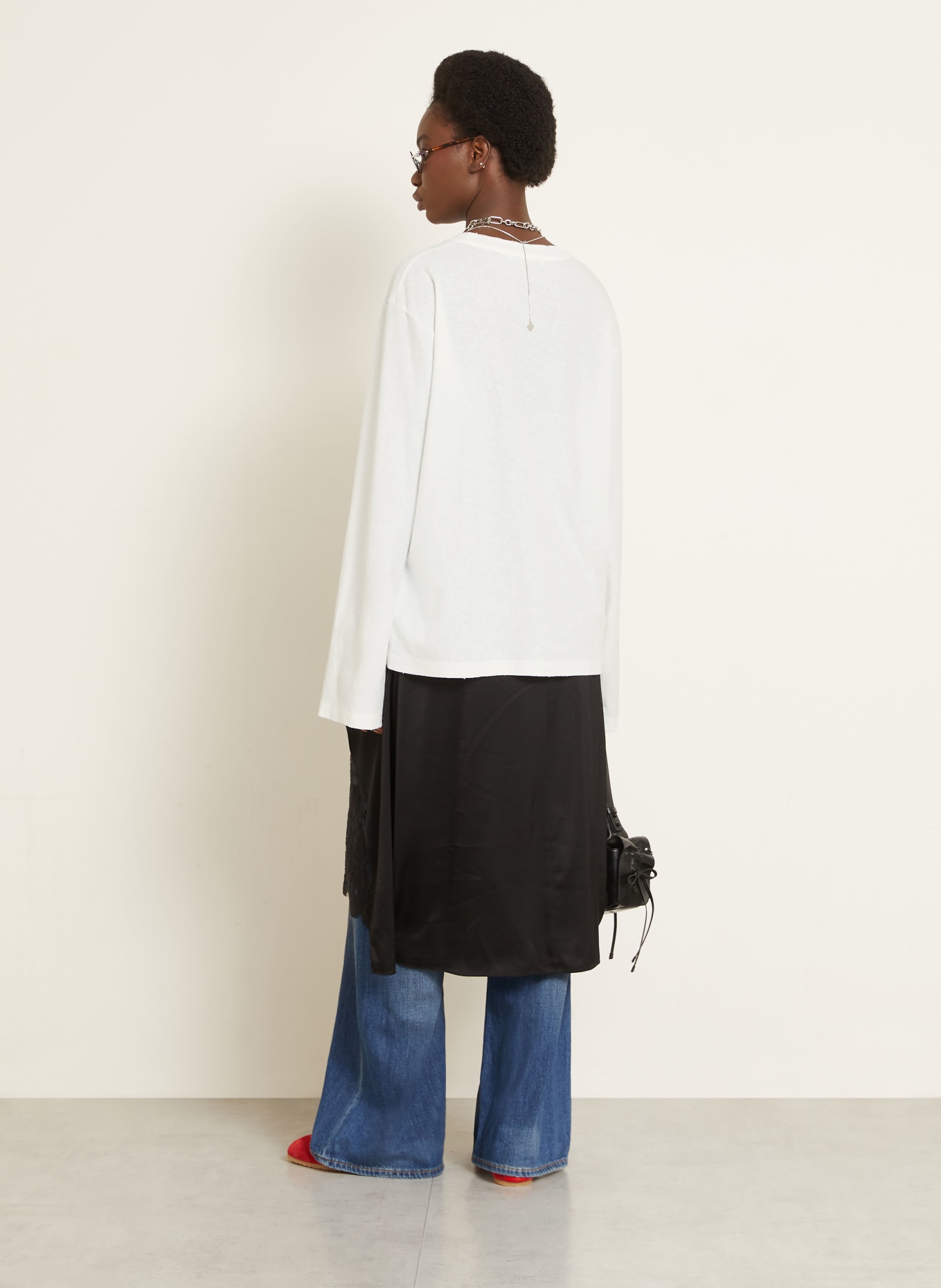 Acne Studios T-shirt à manches longues: BLANC