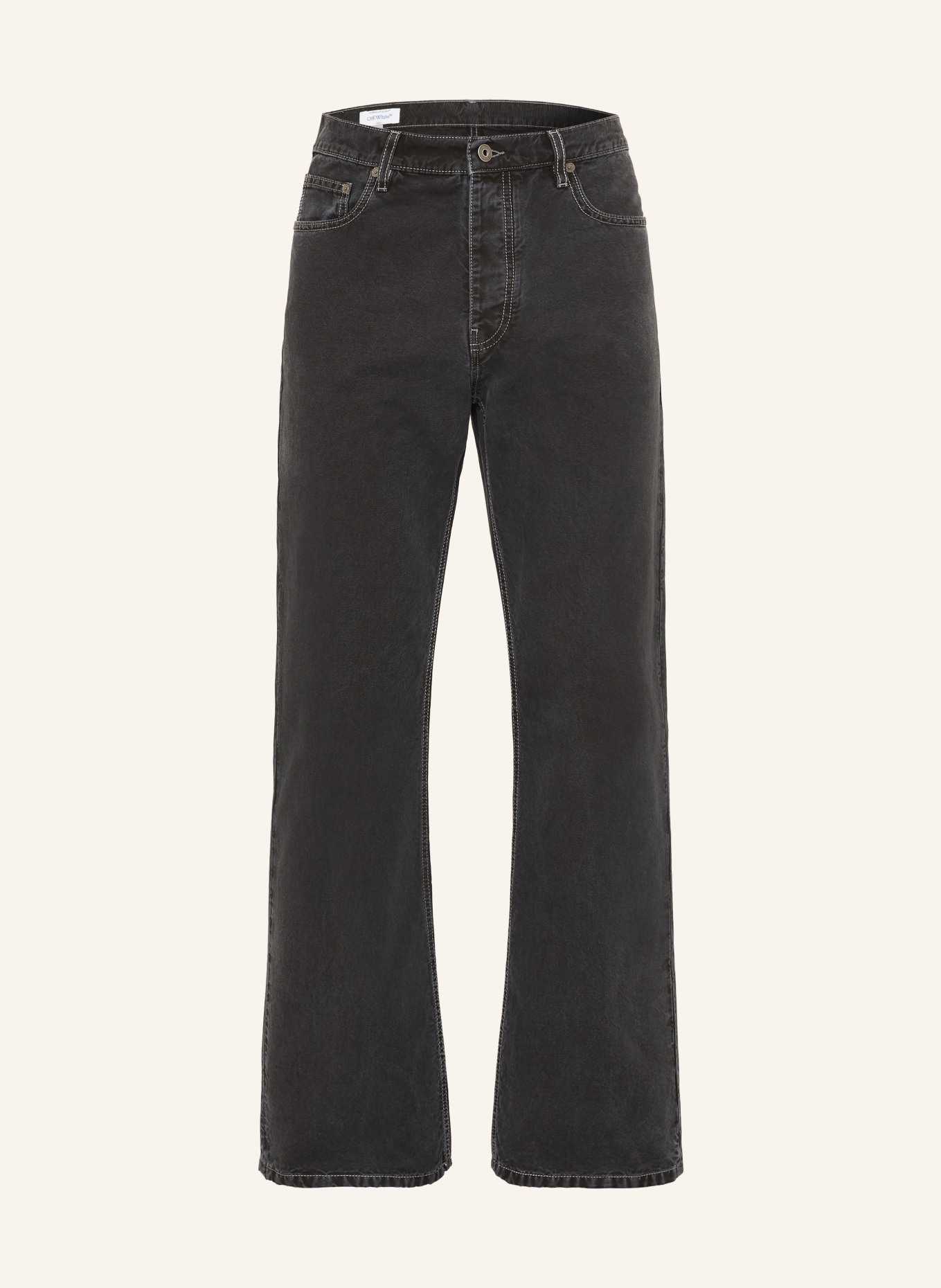 Off-White HALF ARROW Slim Relaxed Fit jeans: 0001 BLACK