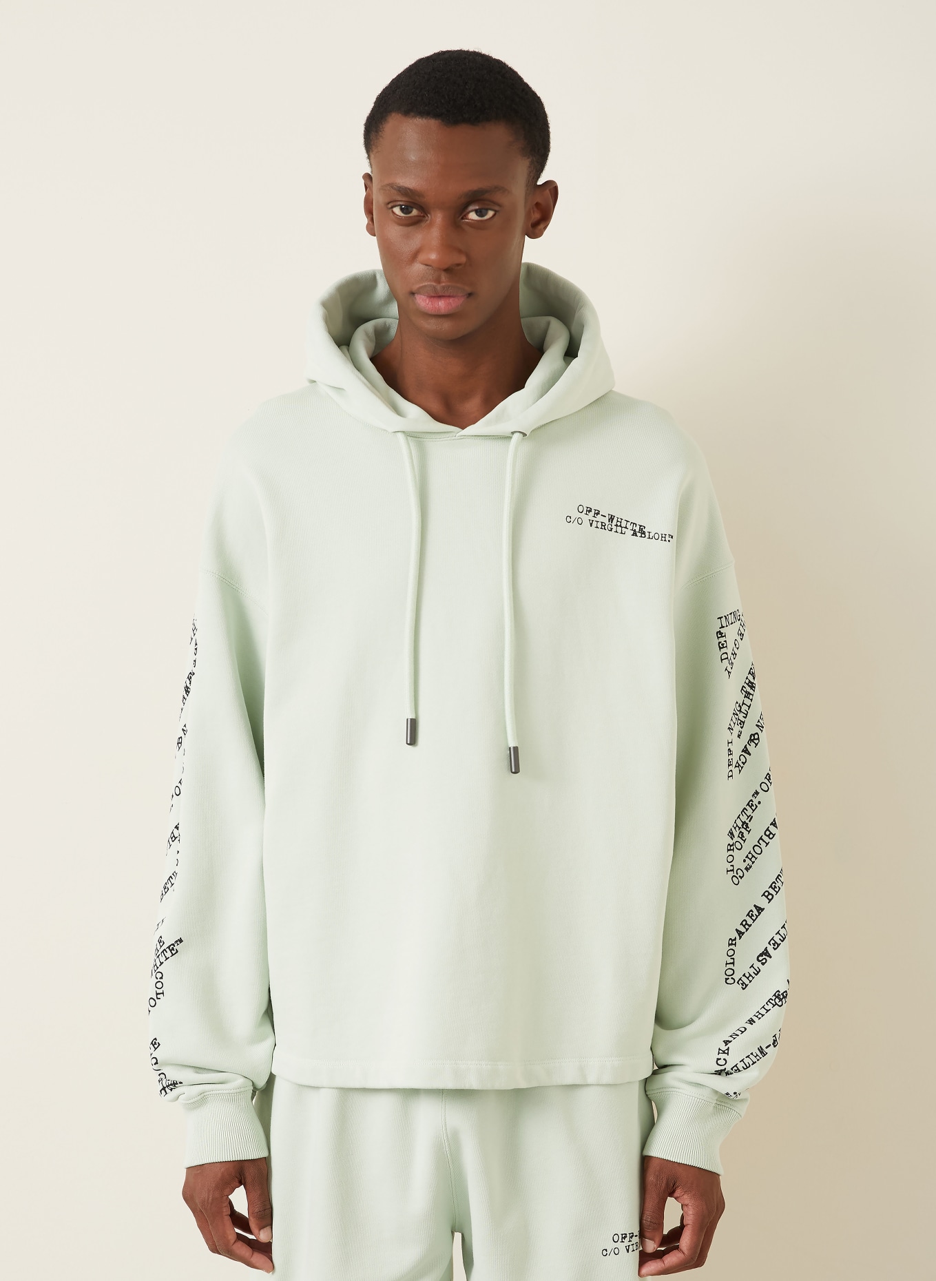 Off-White Hoodie: MINT / SCHWARZ