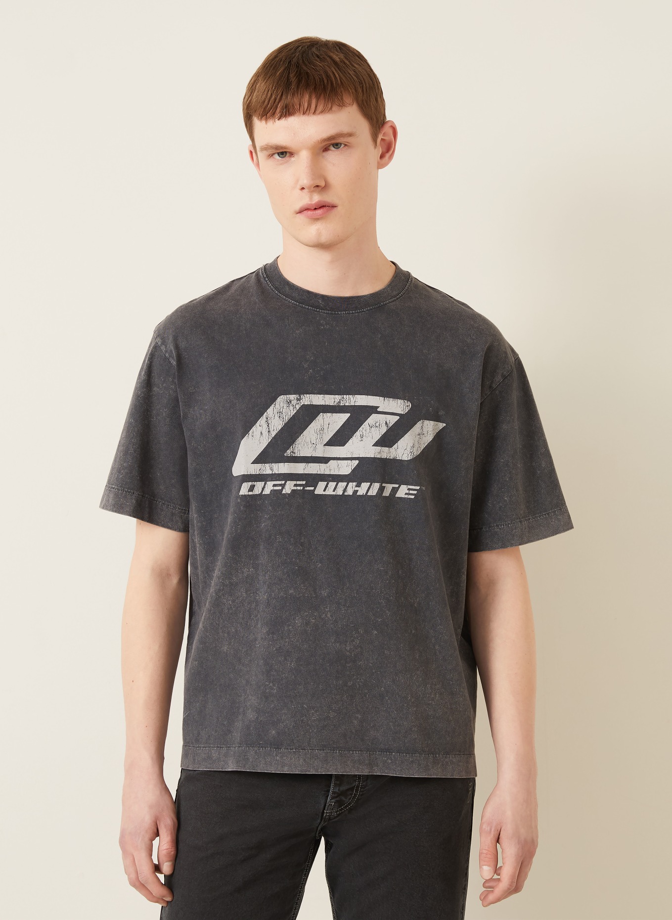 Off-White T-shirt: DONKERGRIJS / GRIJS