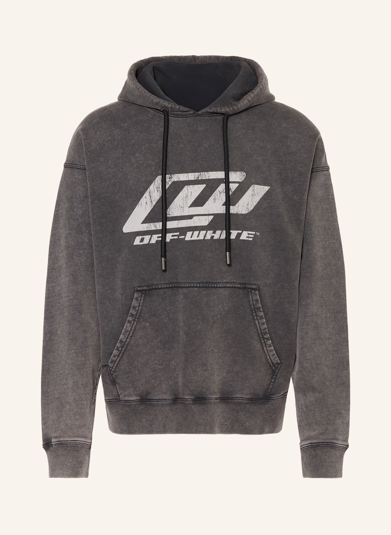 Off-White Hoodie: DONKERGRIJS / GRIJS