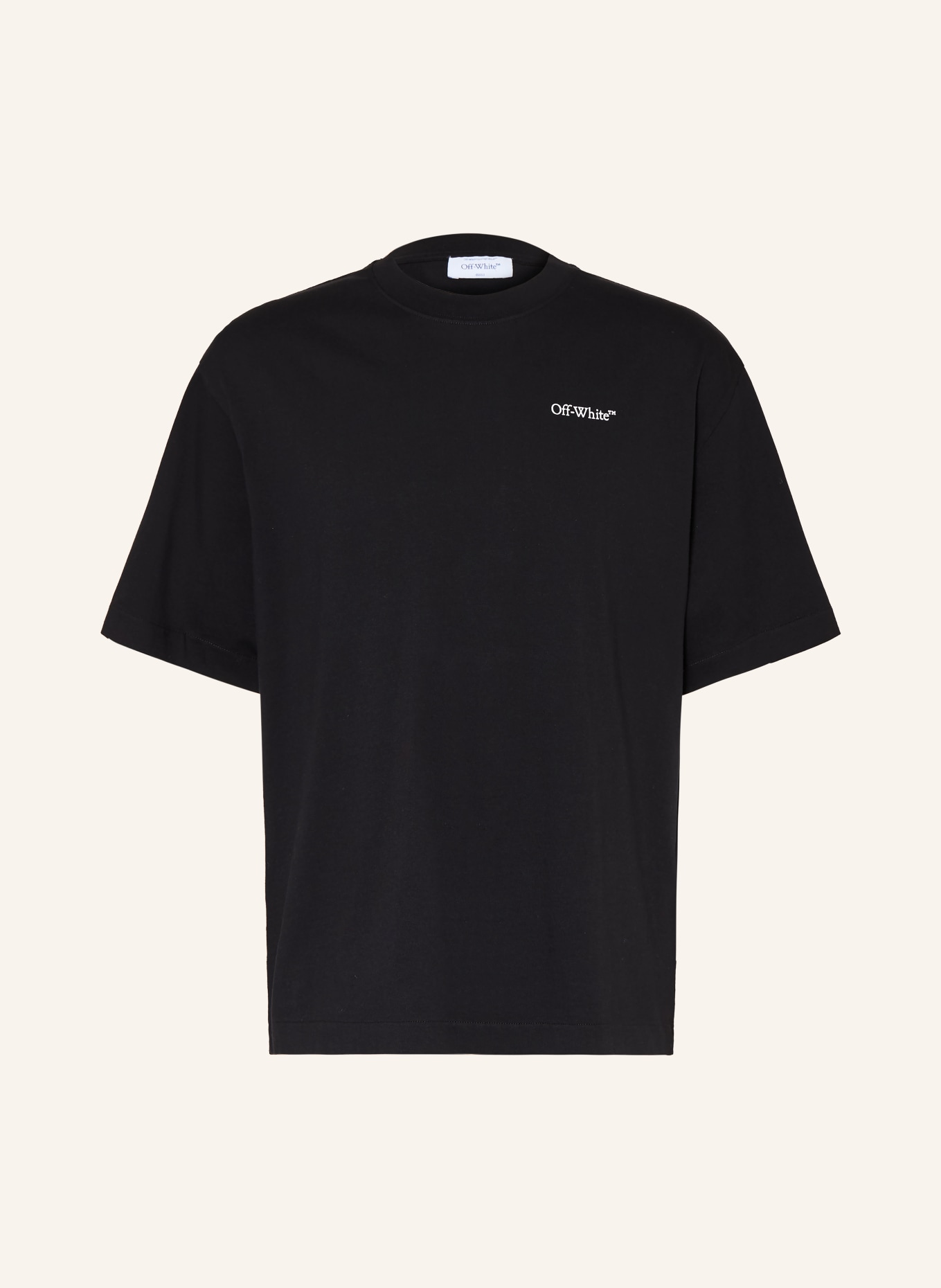 Off-White T-shirt: ZWART / WIT