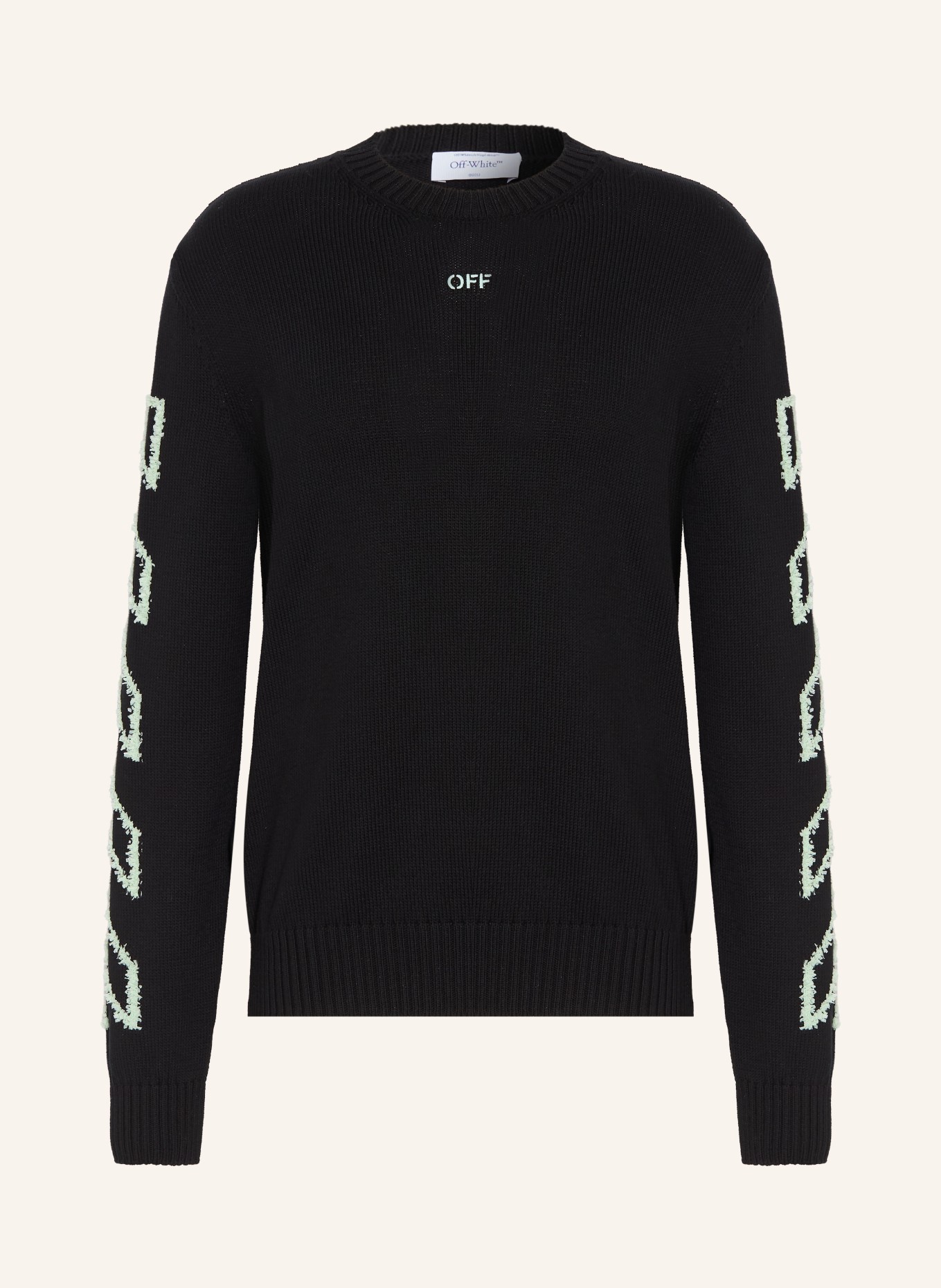 Off-White sweter: CZARNY / MIĘTOWY / BIAŁY
