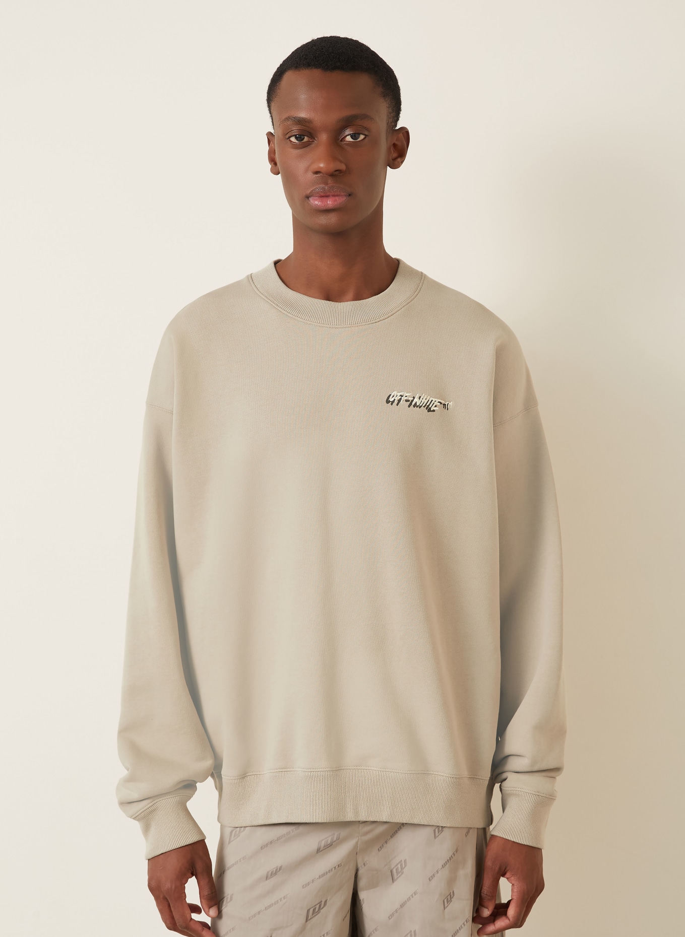 Off-White Sweatshirt: HELLBRAUN