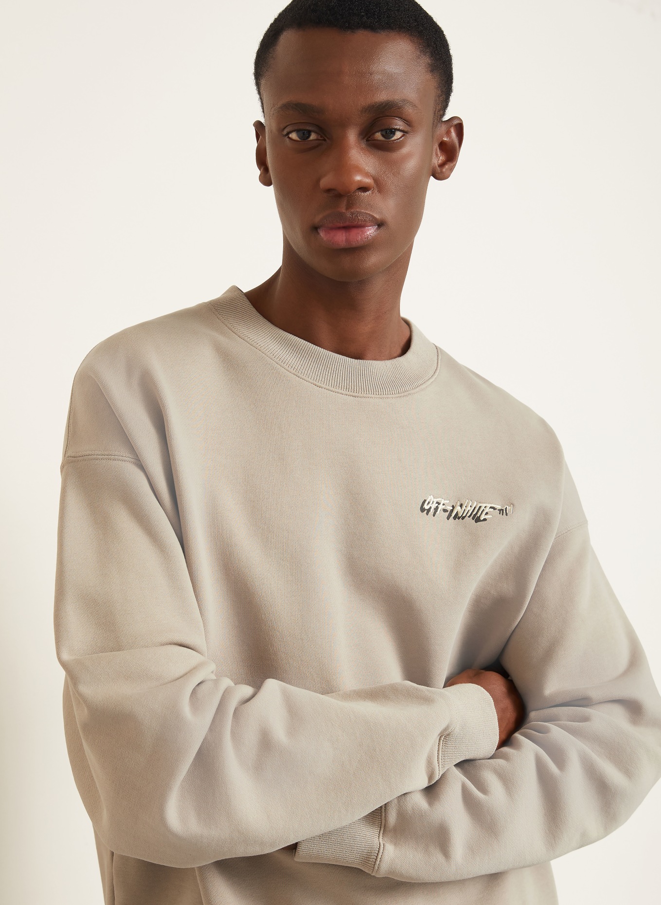 Off-White Sweatshirt: HELLBRAUN