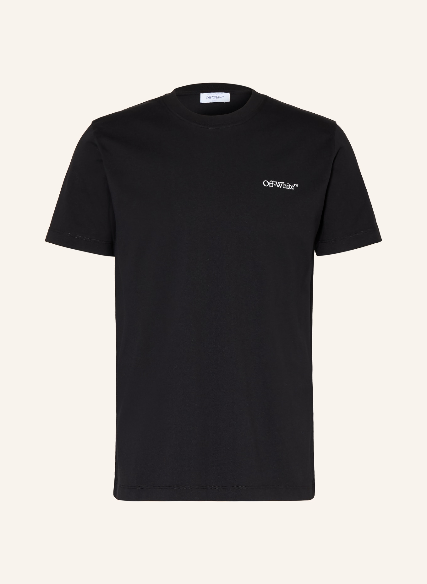 Off-White T-Shirt: SCHWARZ / GRAU