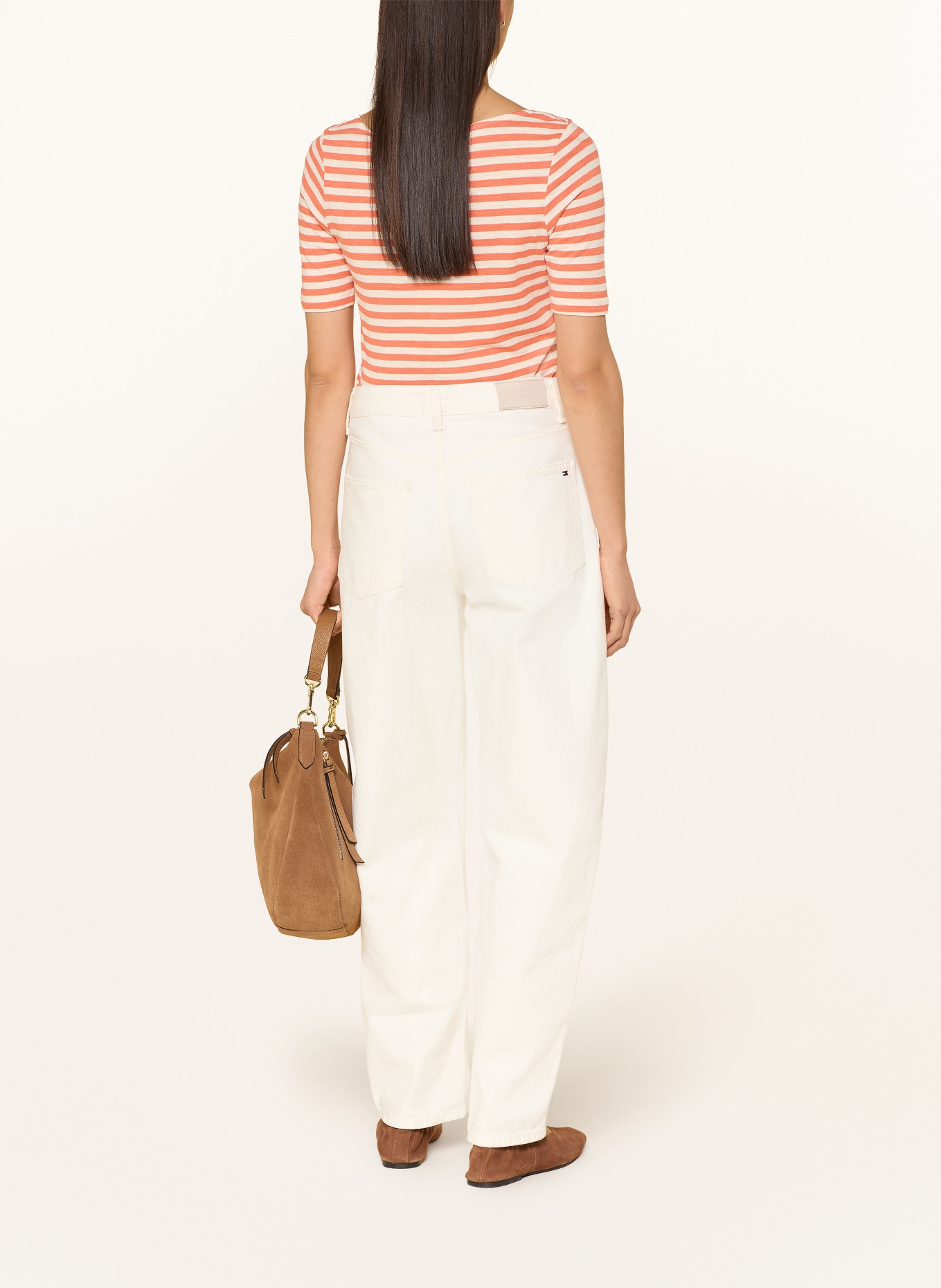 Marc O'Polo T-shirt: ORANJE / CRÈME