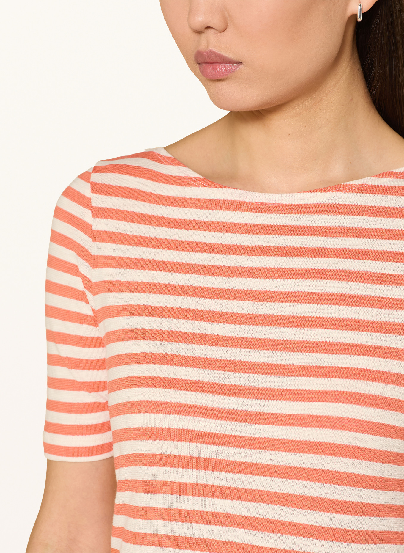 Marc O'Polo T-shirt: ORANJE / CRÈME