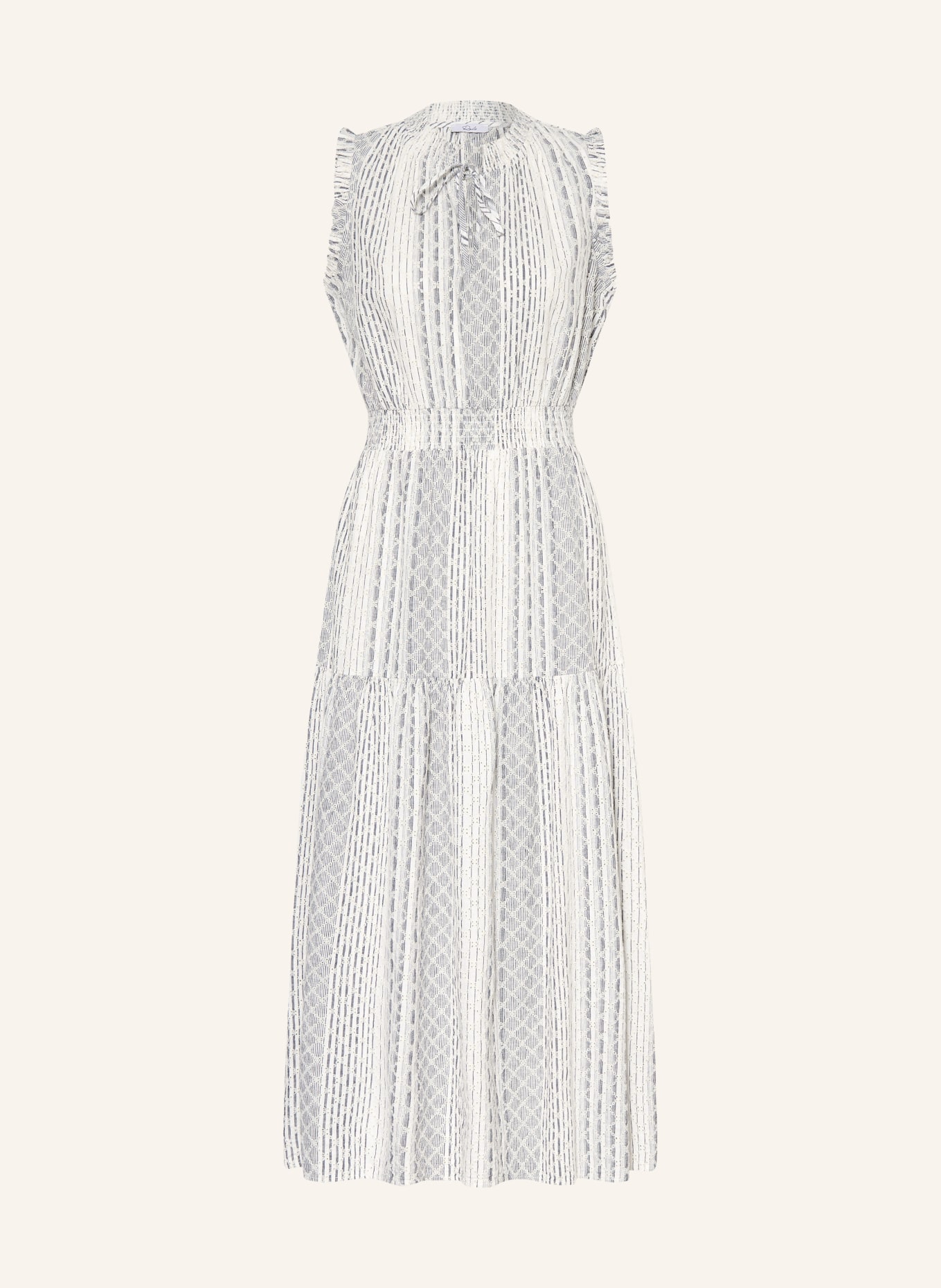 Rails Kleid ALESSI mit Leinen: CREME / DUNKELGRAU / DUNKELBLAU