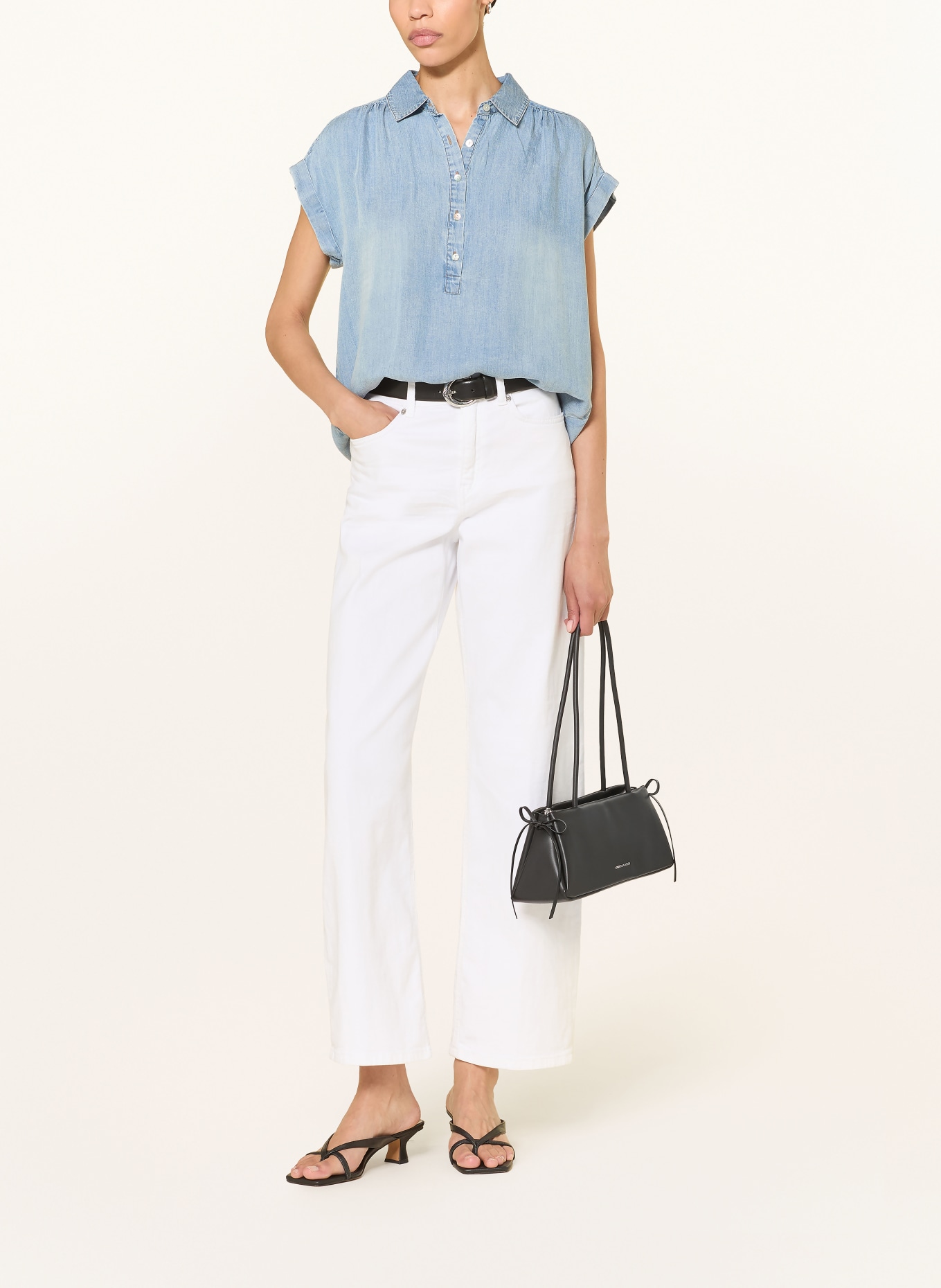 Rails Overhemd TUSCANY in jeanslook: LICHTBLAUW