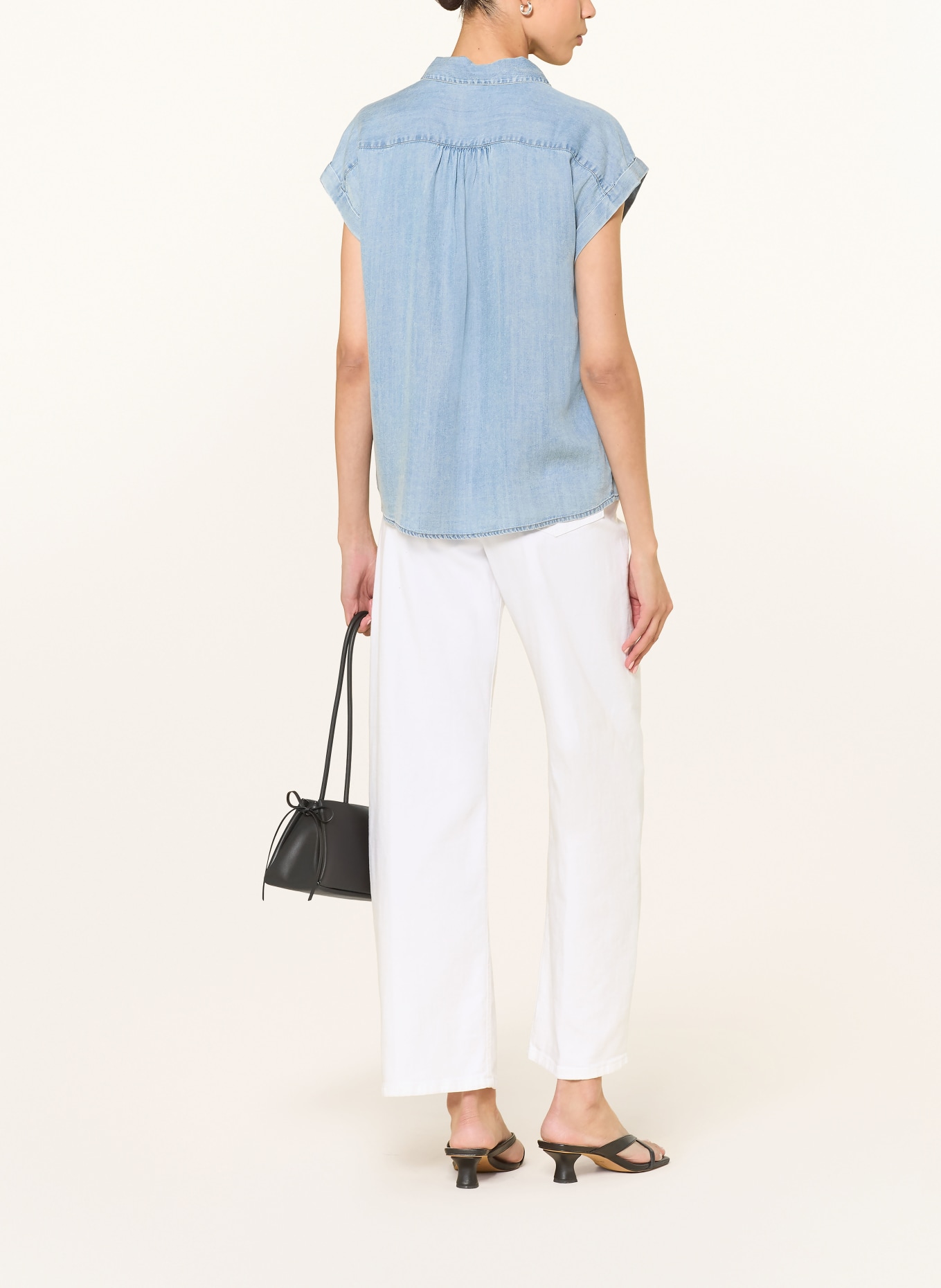 Rails Overhemd TUSCANY in jeanslook: LICHTBLAUW