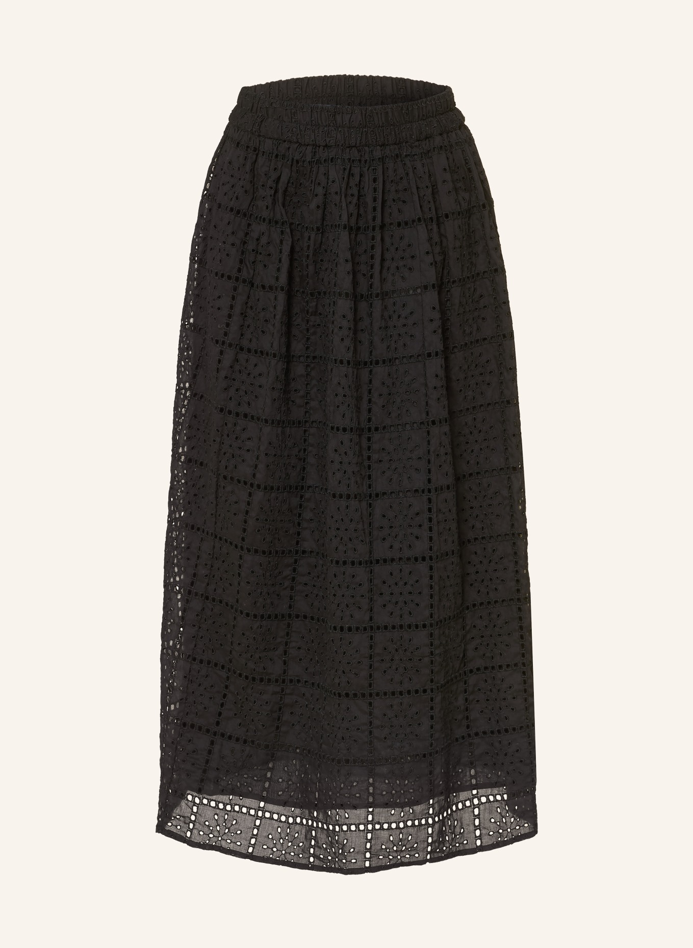 Rails Rock van kant met gaatjes: ZWART