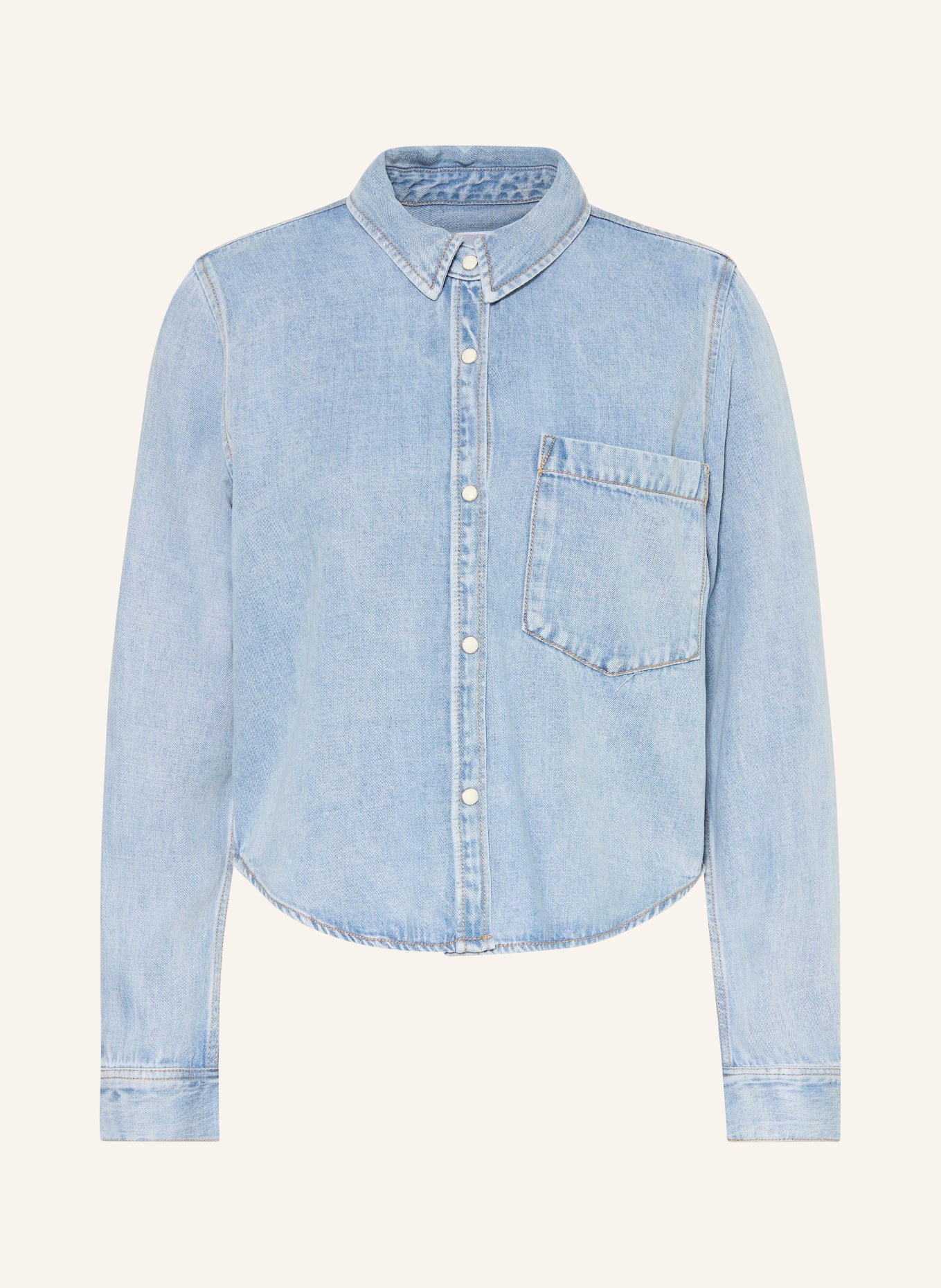 Rails Hemdbluse NOA in Jeansoptik: HELLBLAU