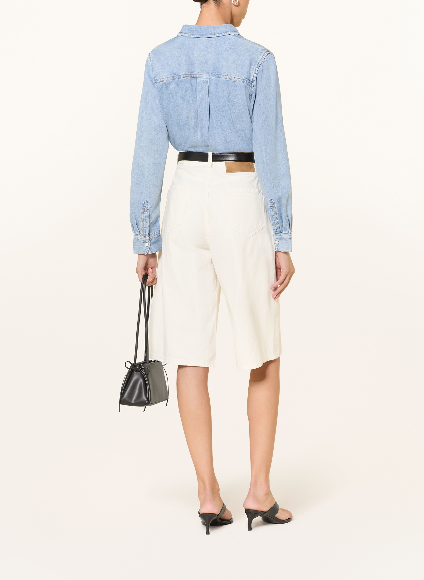 Rails Hemdbluse NOA in Jeansoptik: HELLBLAU