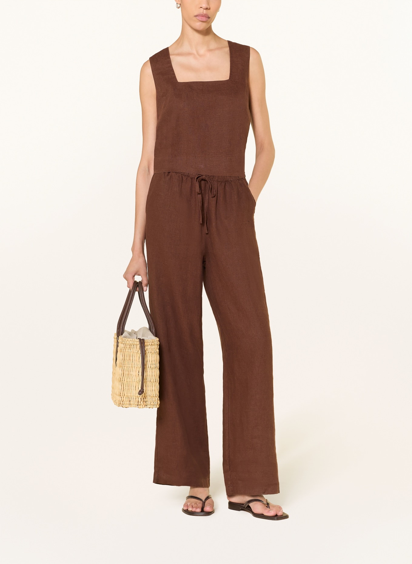Rails EMMIE linen trousers: BROWN