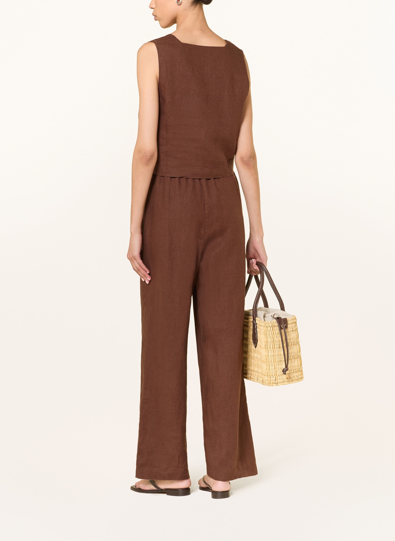 Rails EMMIE linen trousers: BROWN