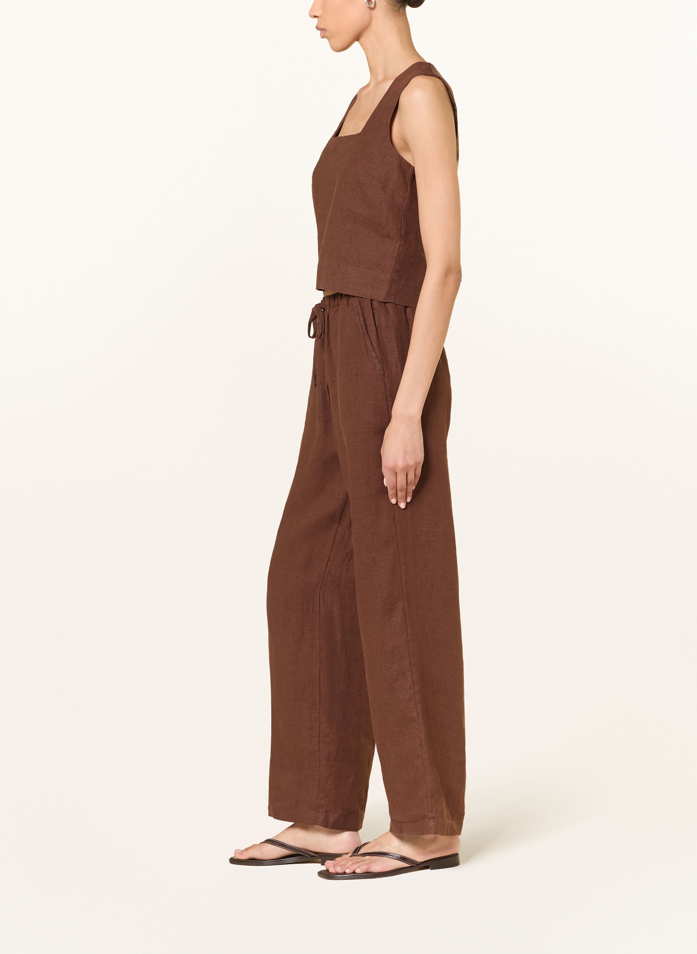 Rails EMMIE linen trousers: BROWN
