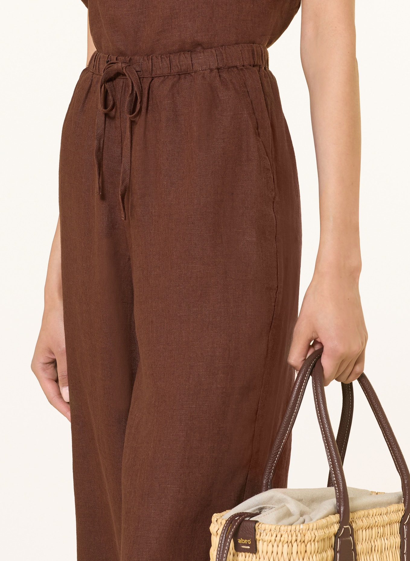 Rails EMMIE linen trousers: BROWN