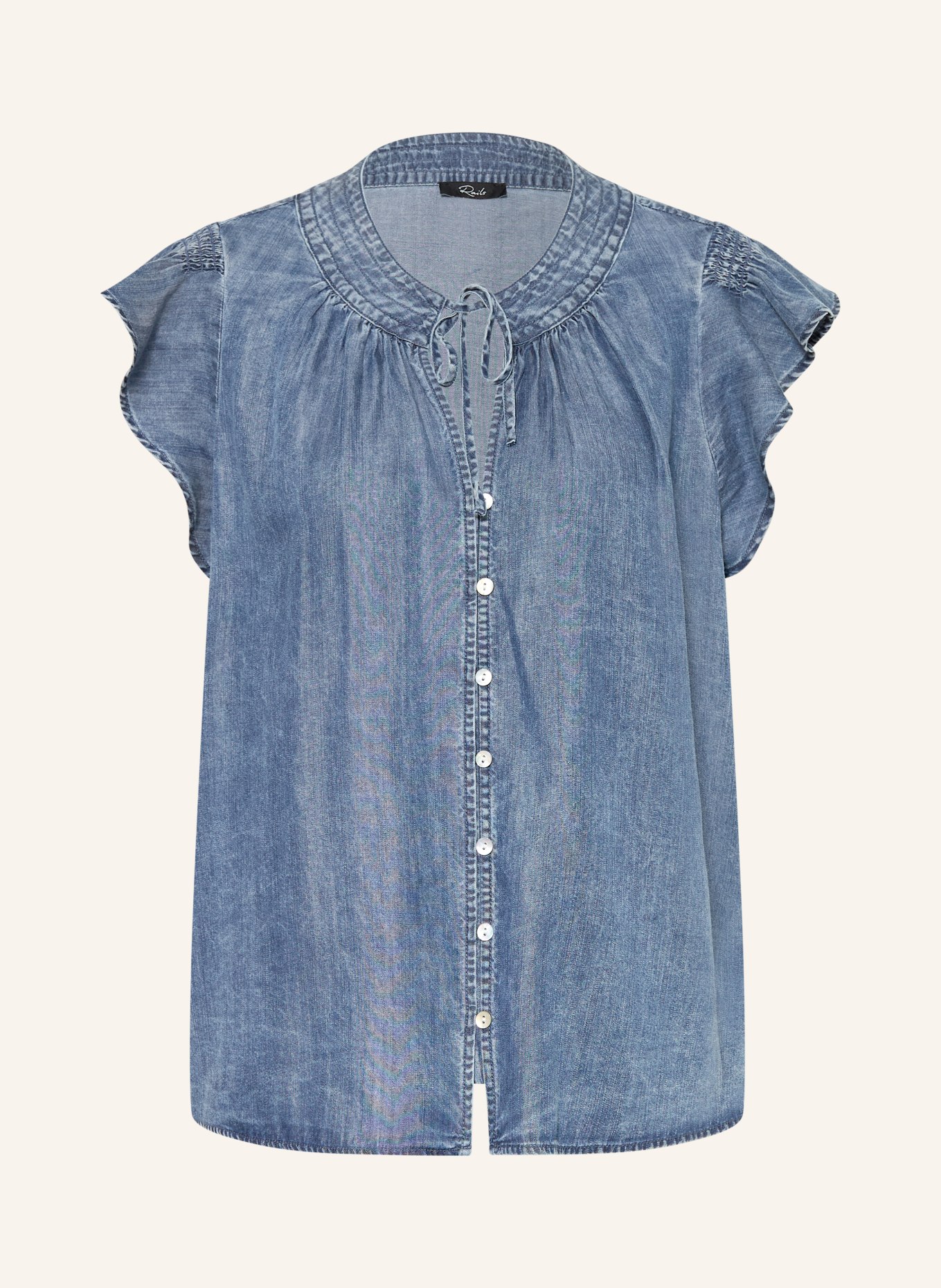 Rails AVIVA Denim Blouse: BLUE