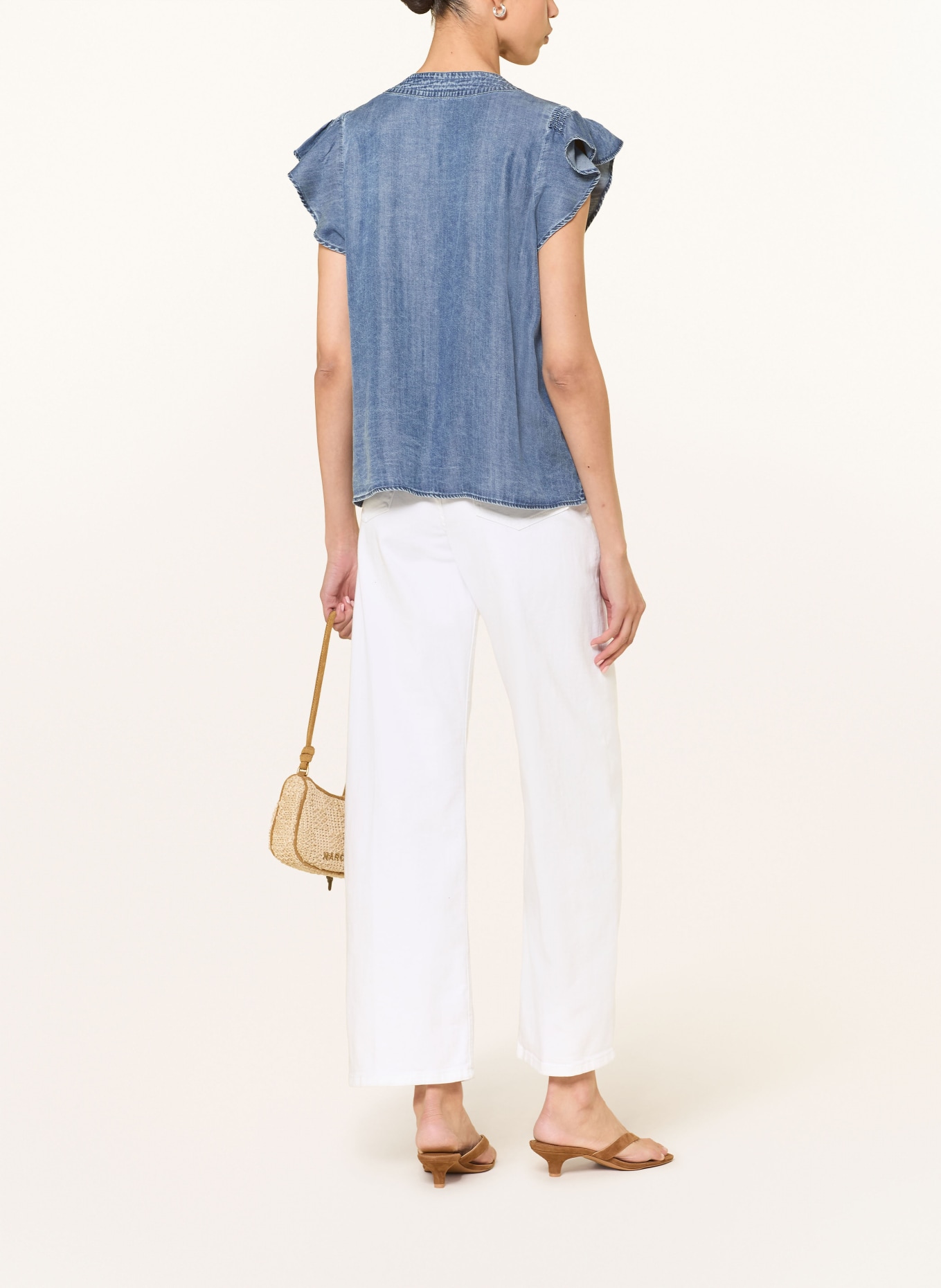 Rails AVIVA Denim Blouse: BLUE
