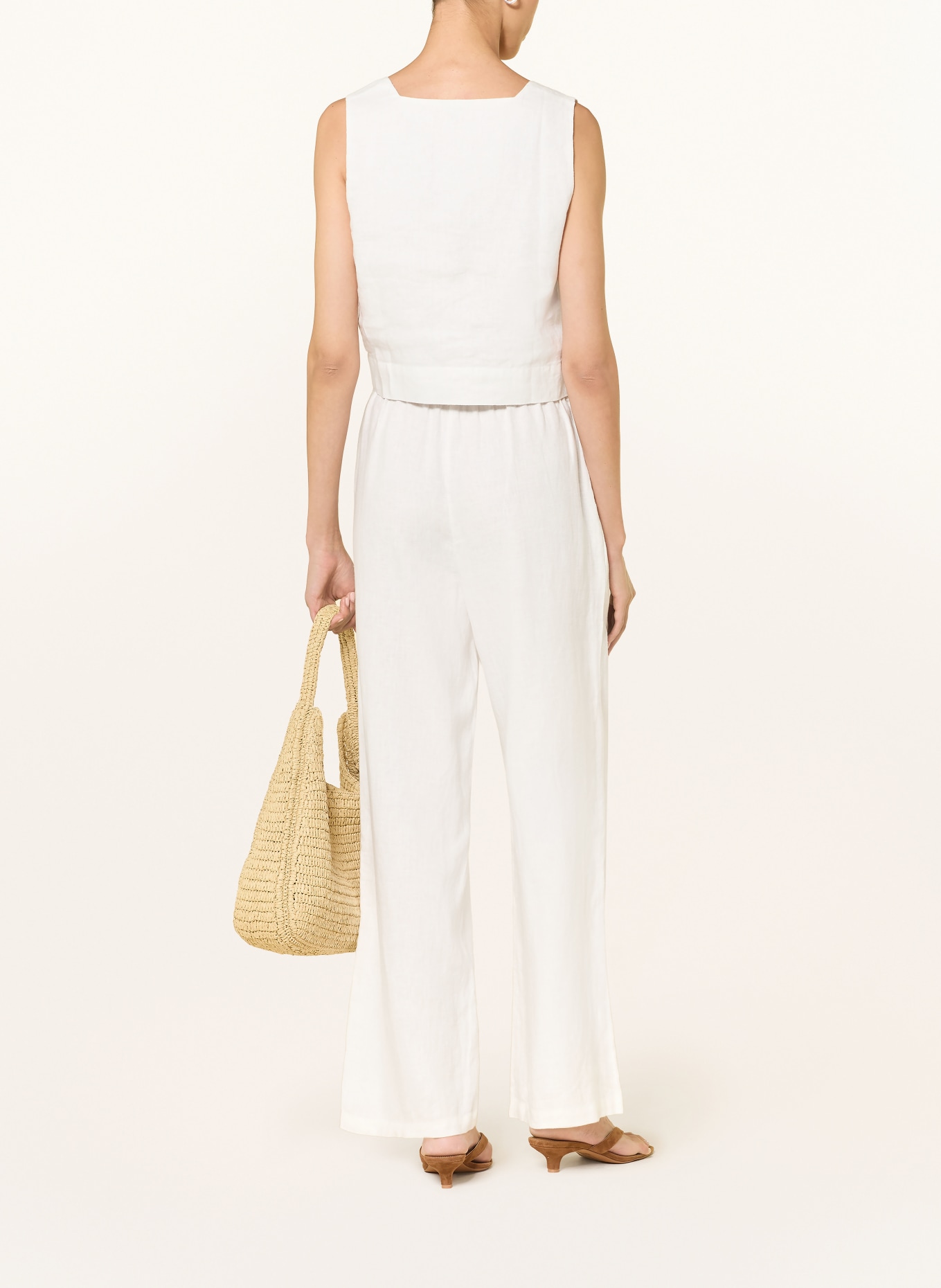 Rails Spodnie z lnu EMMIE: BIAŁY