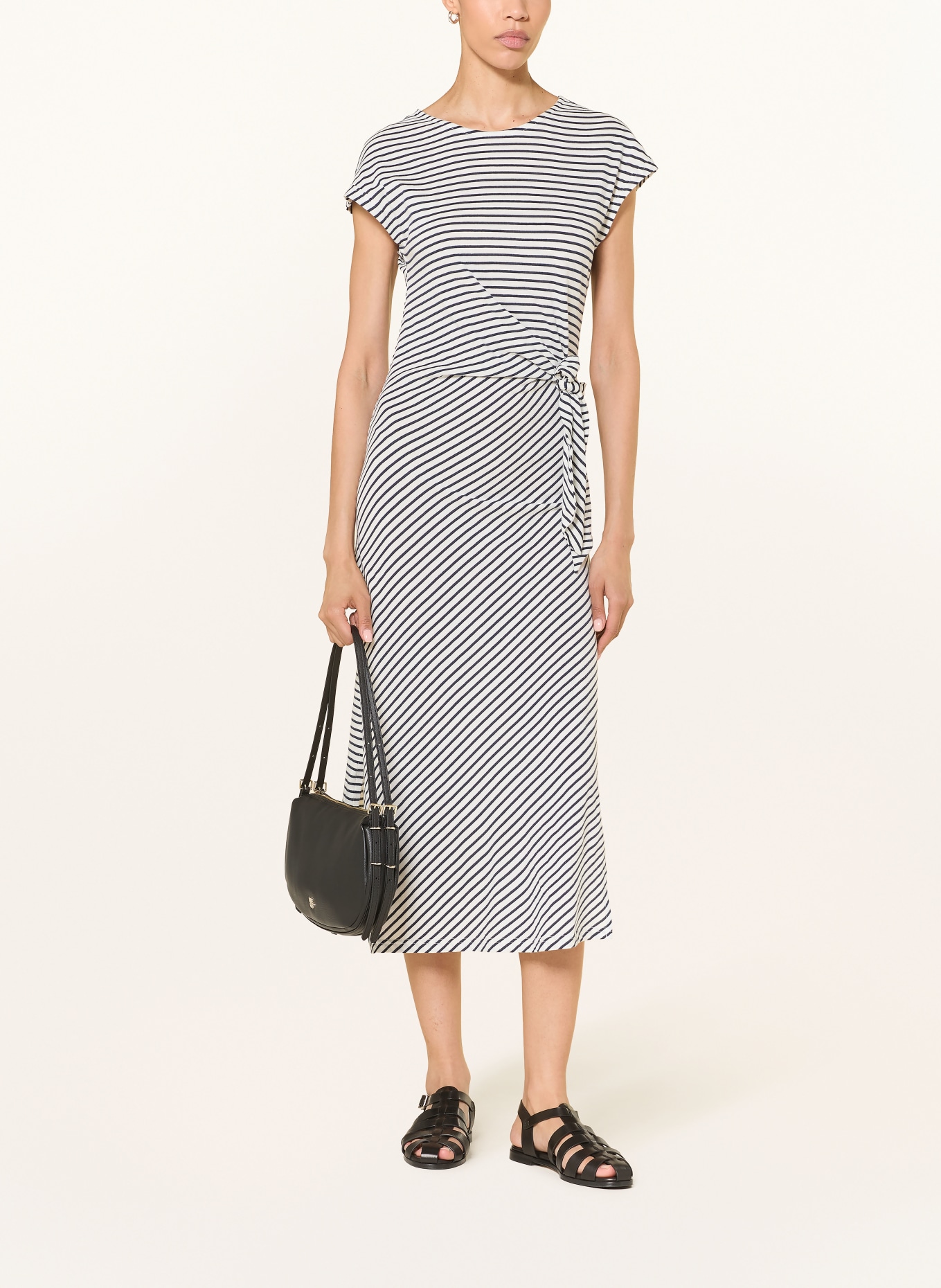 Rails Kleid SELAH: CREME / DUNKELBLAU