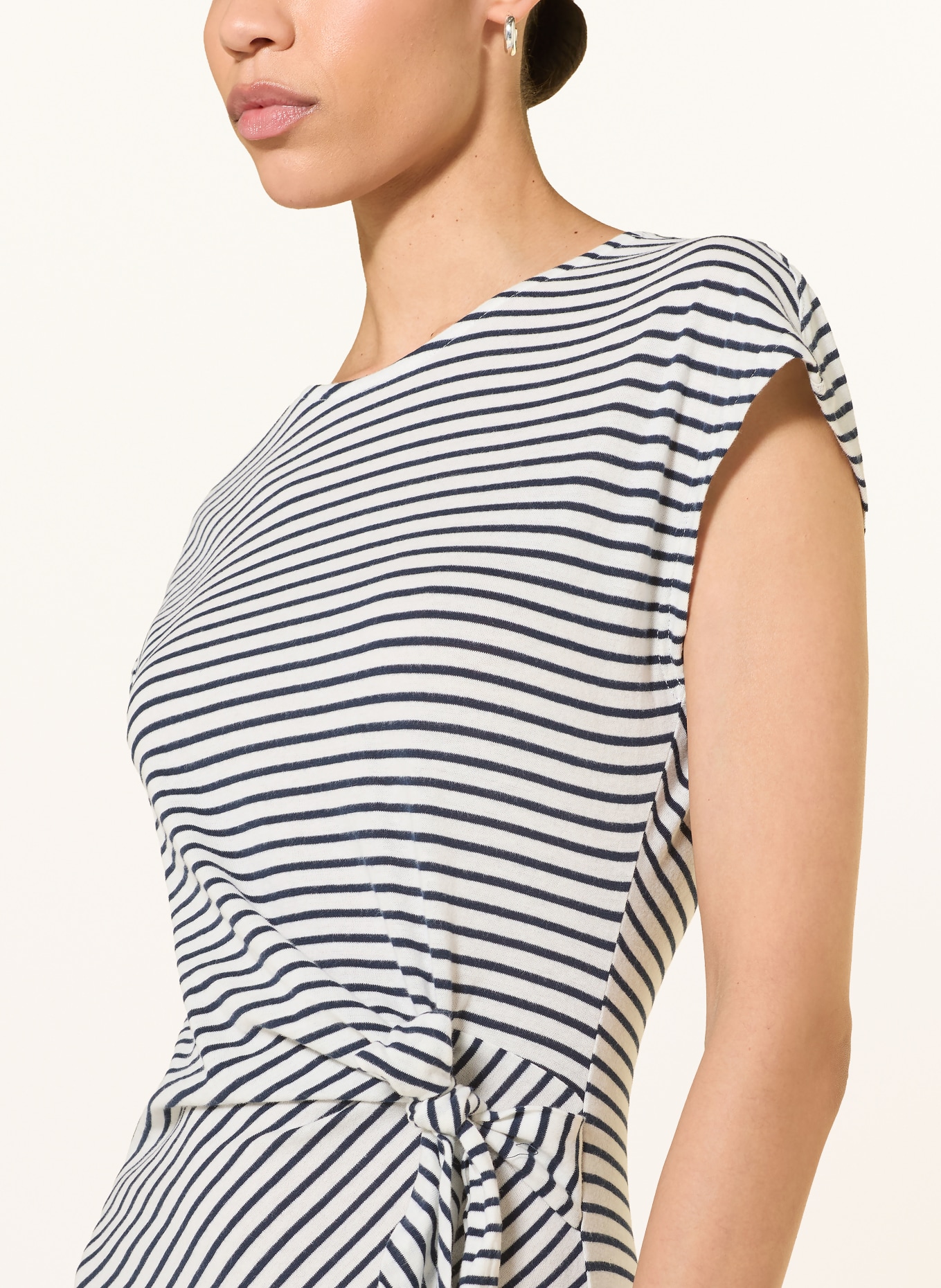 Rails Kleid SELAH: CREME / DUNKELBLAU