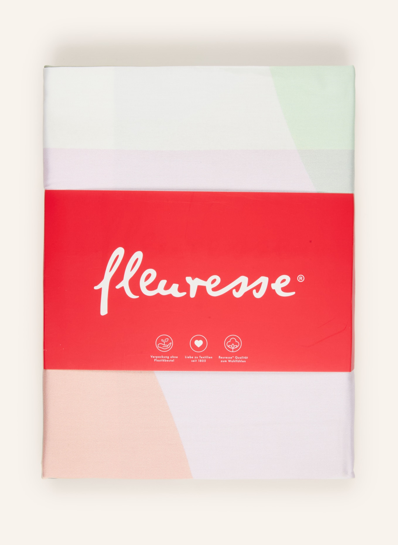 fleuresse Bettwäsche BED ART S: HELLGRÜN / HELLLILA / LACHS