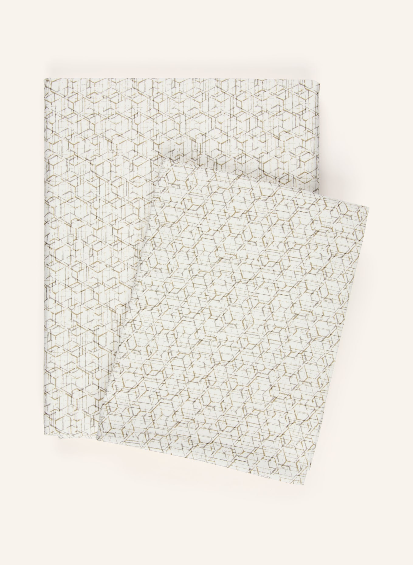 fleuresse Bettwäsche zum Wenden: WEISS / OLIV / KHAKI