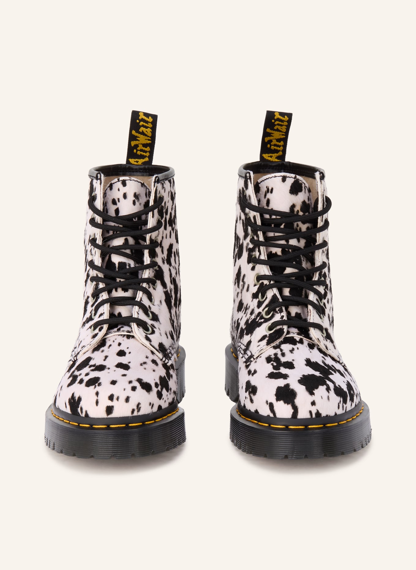 Dr. Martens Lace-up Boots 1460 BEX: CREAM / BLACK