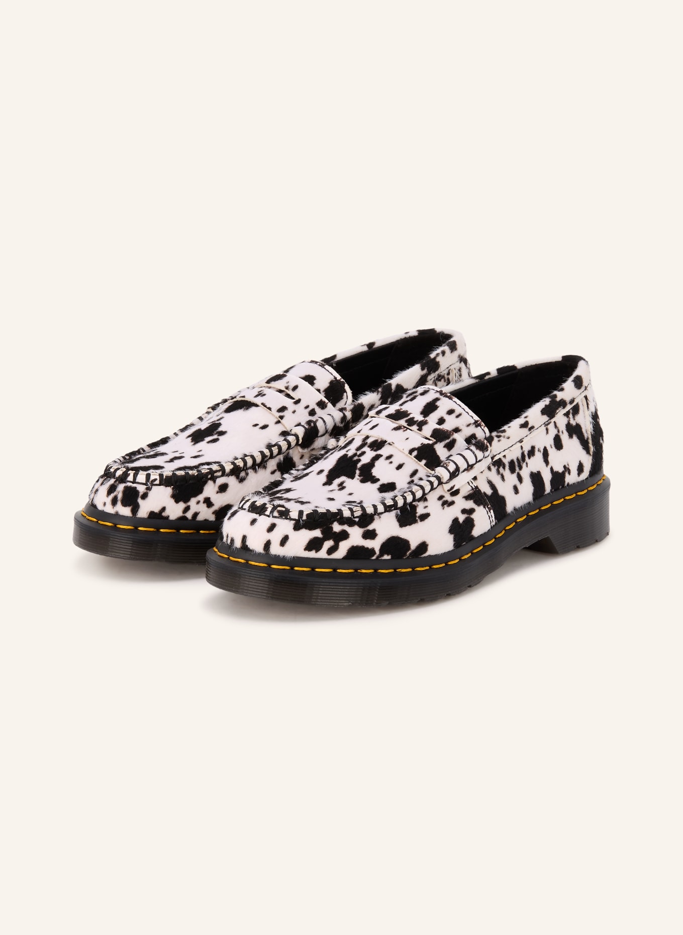 Dr. Martens Penny-loafer PENTON: WIT / ZWART