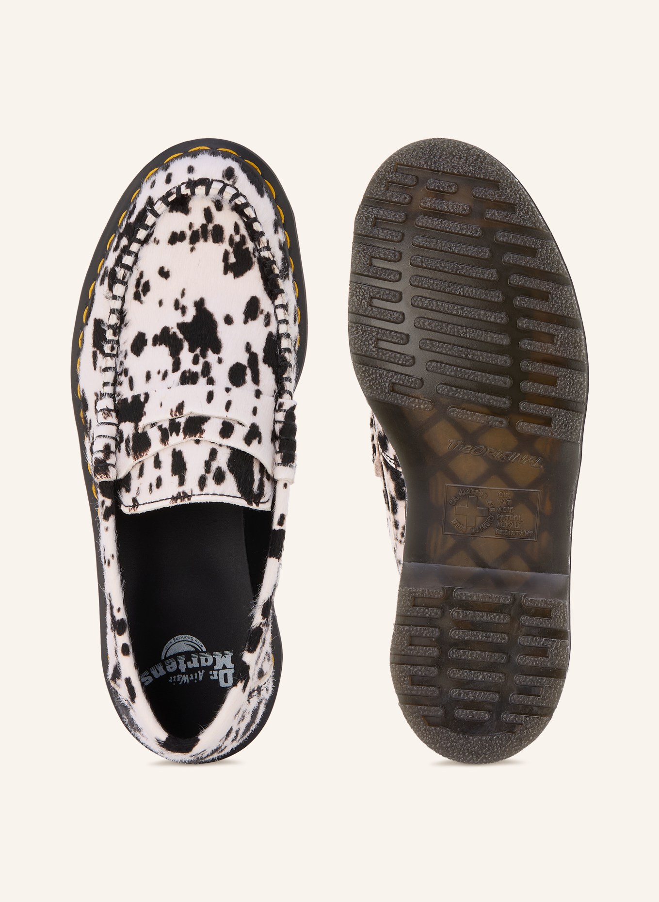 Dr. Martens Penny-loafer PENTON: WIT / ZWART