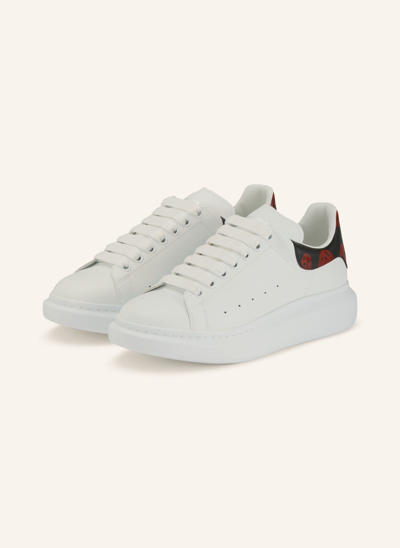McQUEEN Sneaker: WEISS / ROT / SCHWARZ