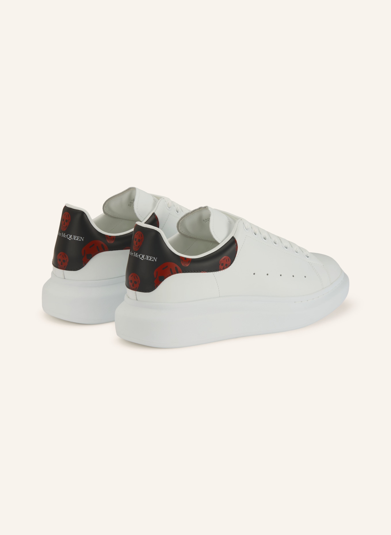 McQUEEN Sneaker: WEISS / ROT / SCHWARZ