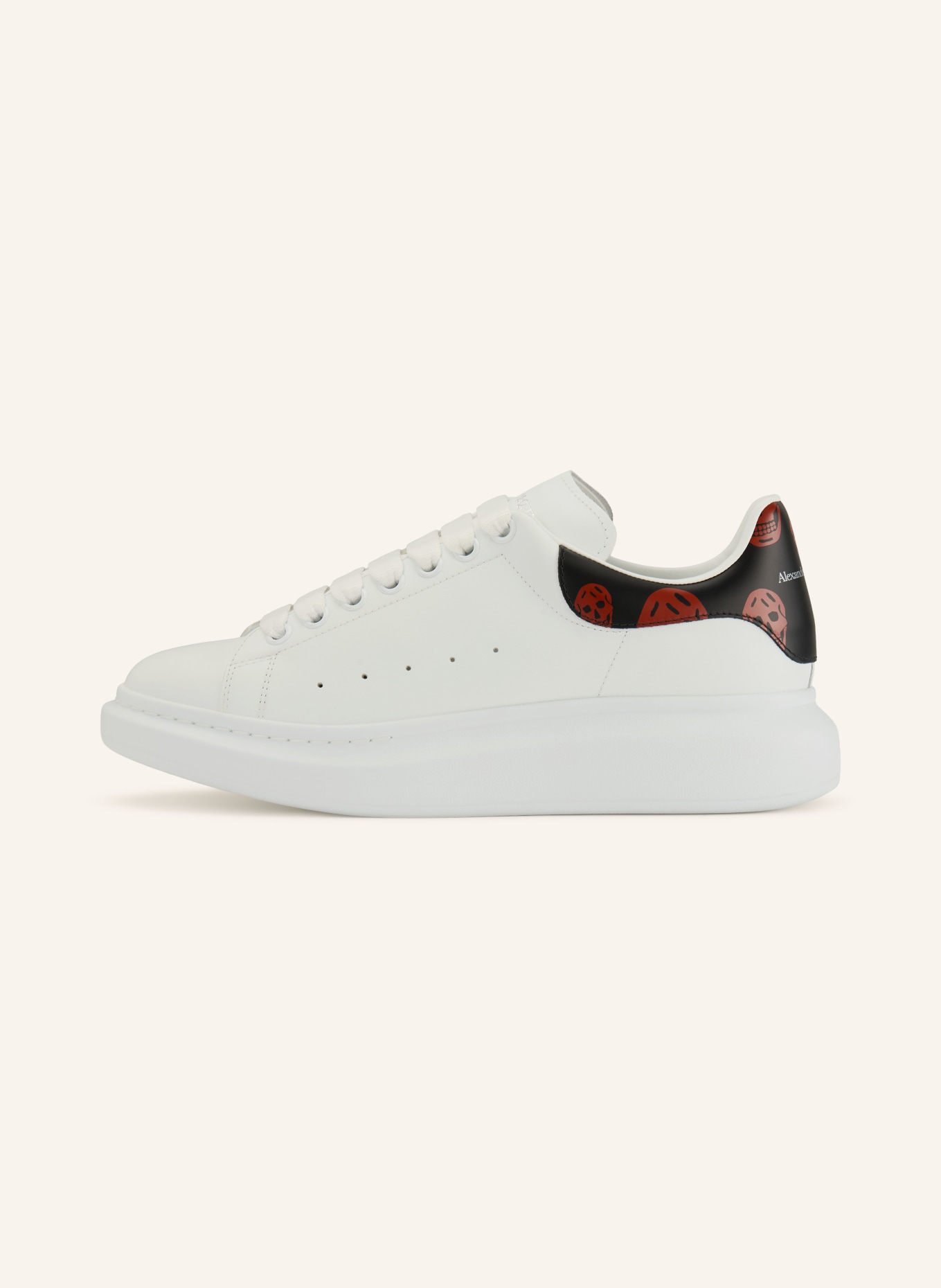 McQUEEN Sneaker: WEISS / ROT / SCHWARZ