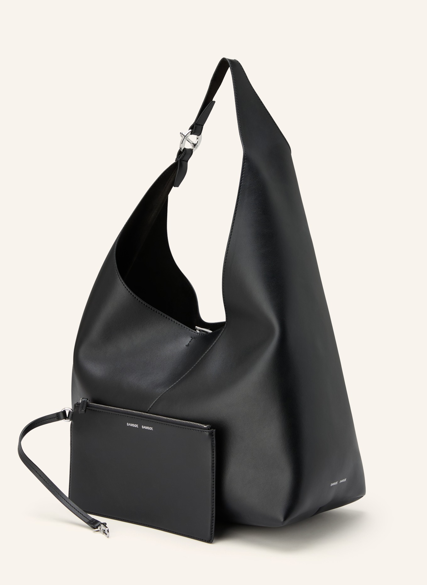 SAMSØE  SAMSØE SAKAIA shoulder bag with pouch: BLACK