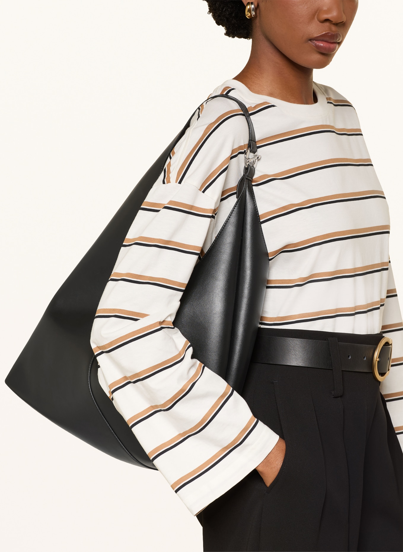 SAMSØE  SAMSØE SAKAIA shoulder bag with pouch: BLACK